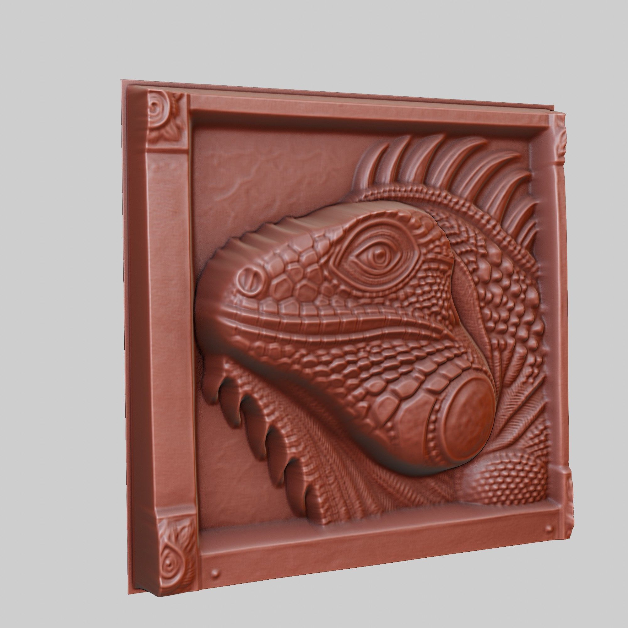 Iguana Animal 3D print model_3