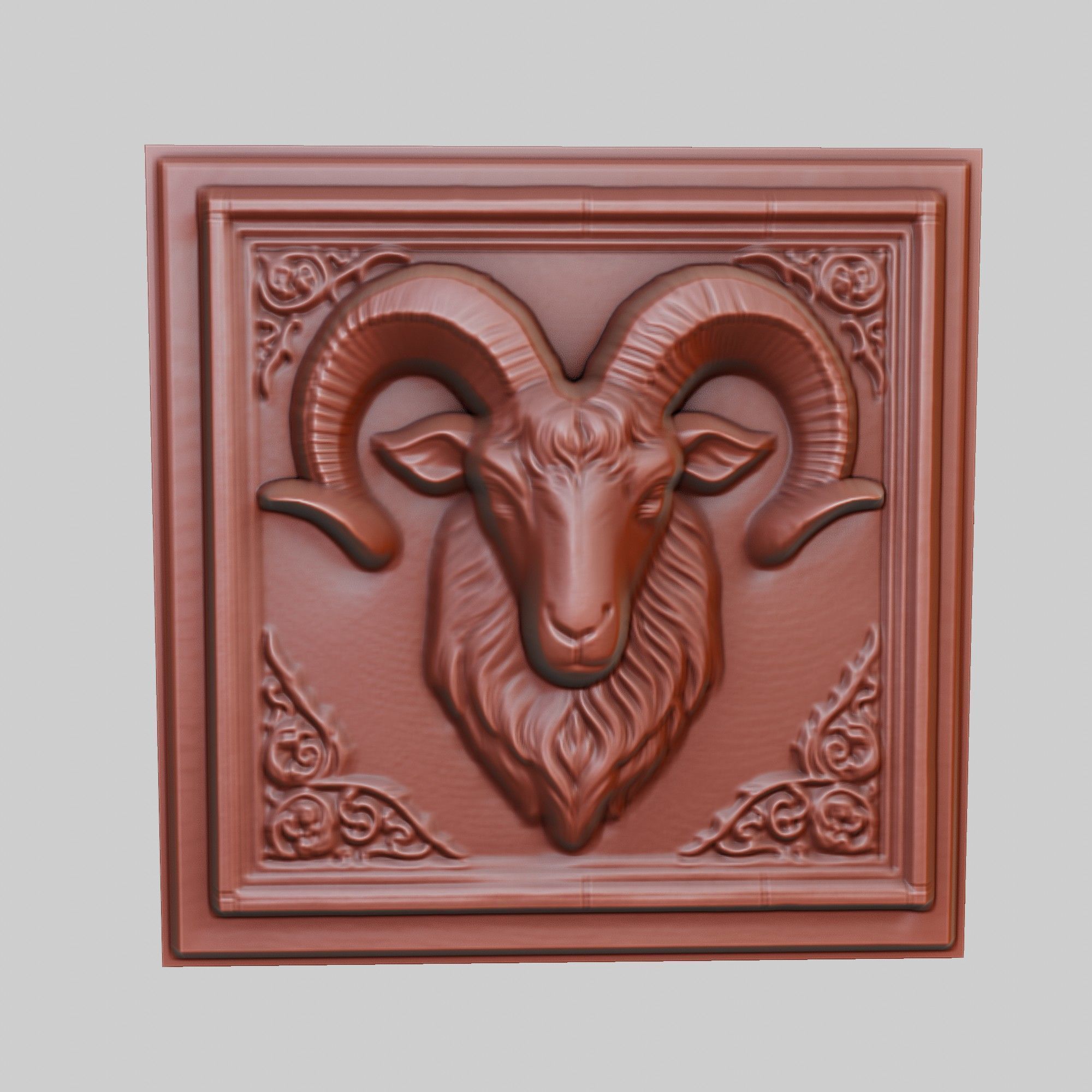 Goat Animal 3D print model_2