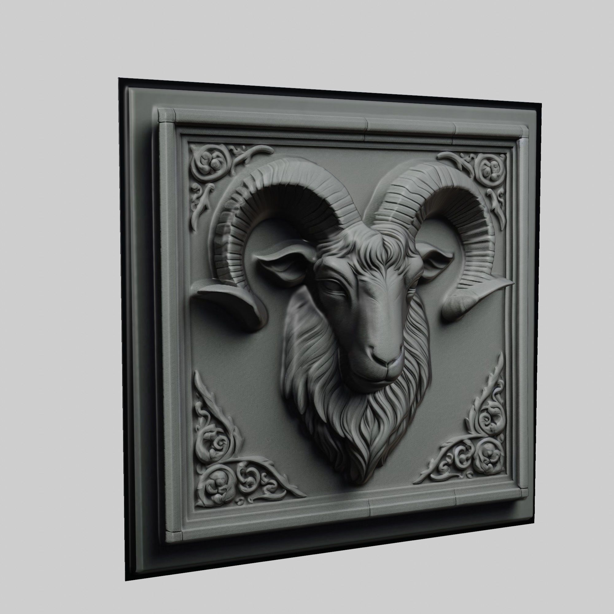 Goat Animal 3D print model_1