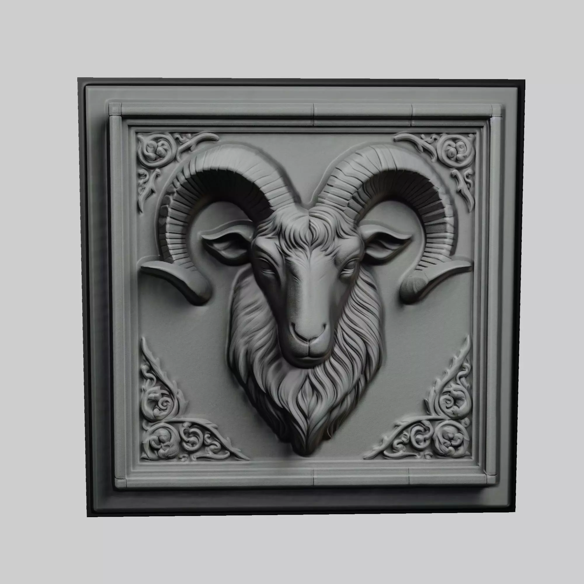 Goat Animal 3D print model_0