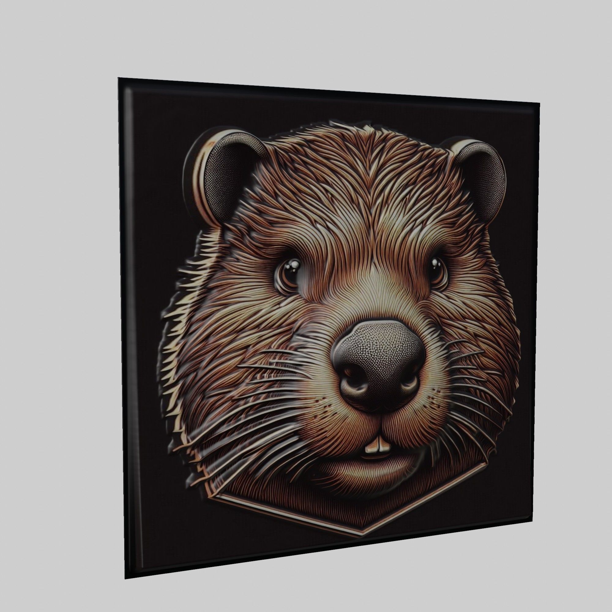 Beaver Animal 3D print model_1