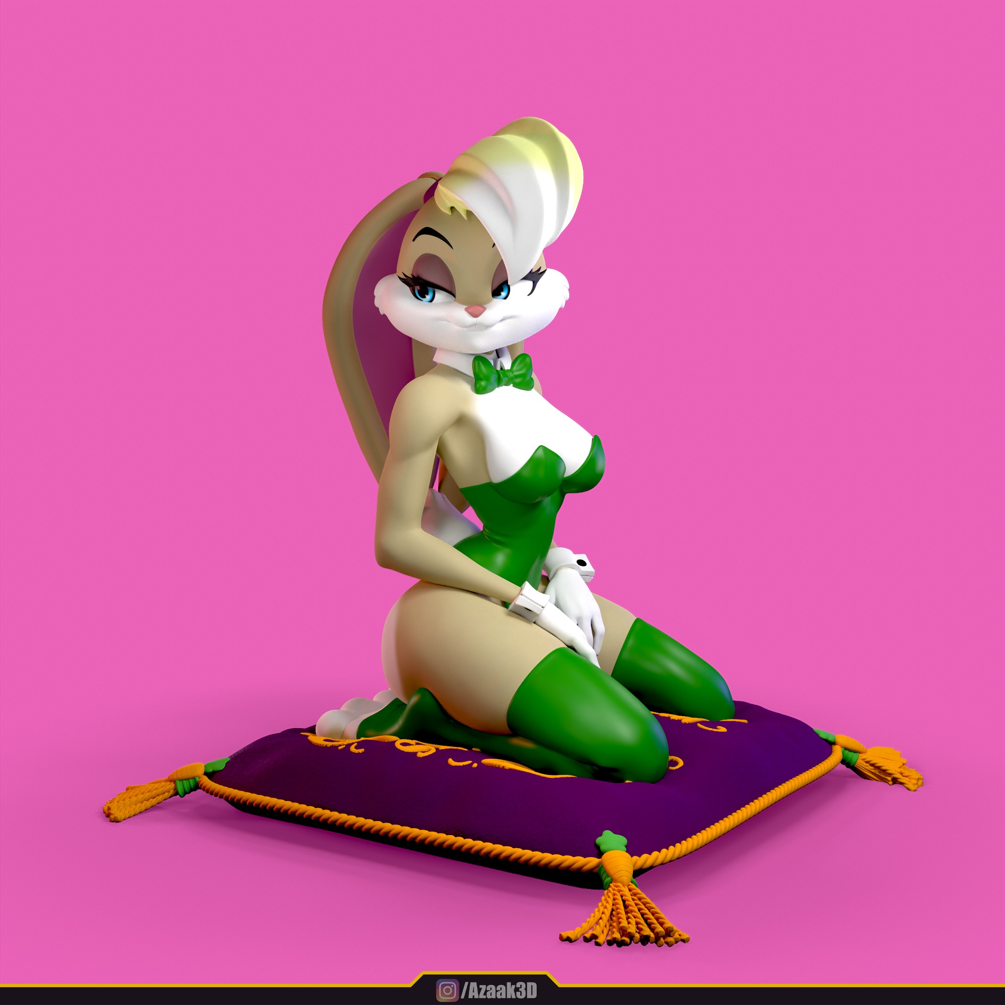 Lola Bunny - Bunnysuit Collection With NSFW variant 3D print model_11