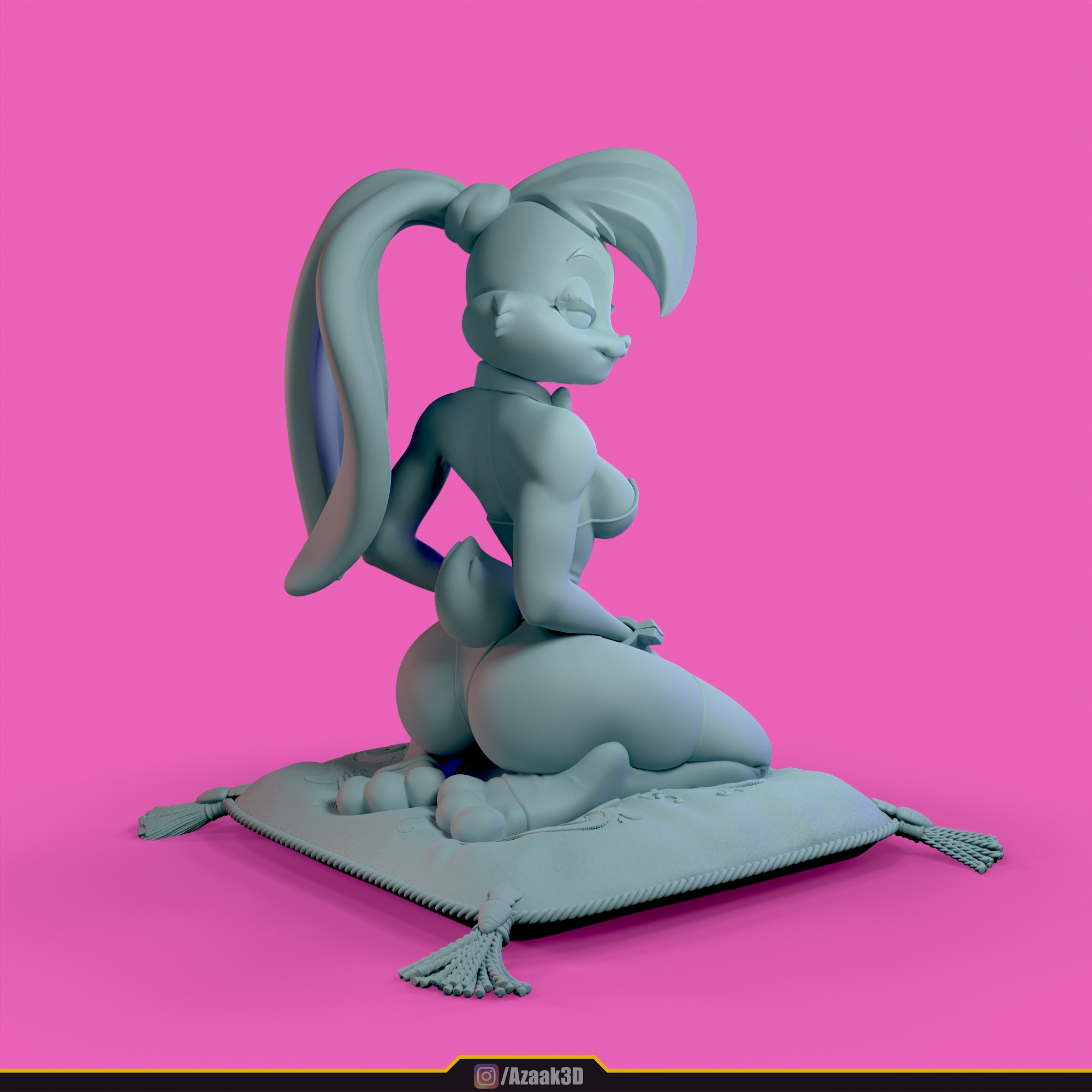 Lola Bunny - Bunnysuit Collection With NSFW variant 3D print model_47