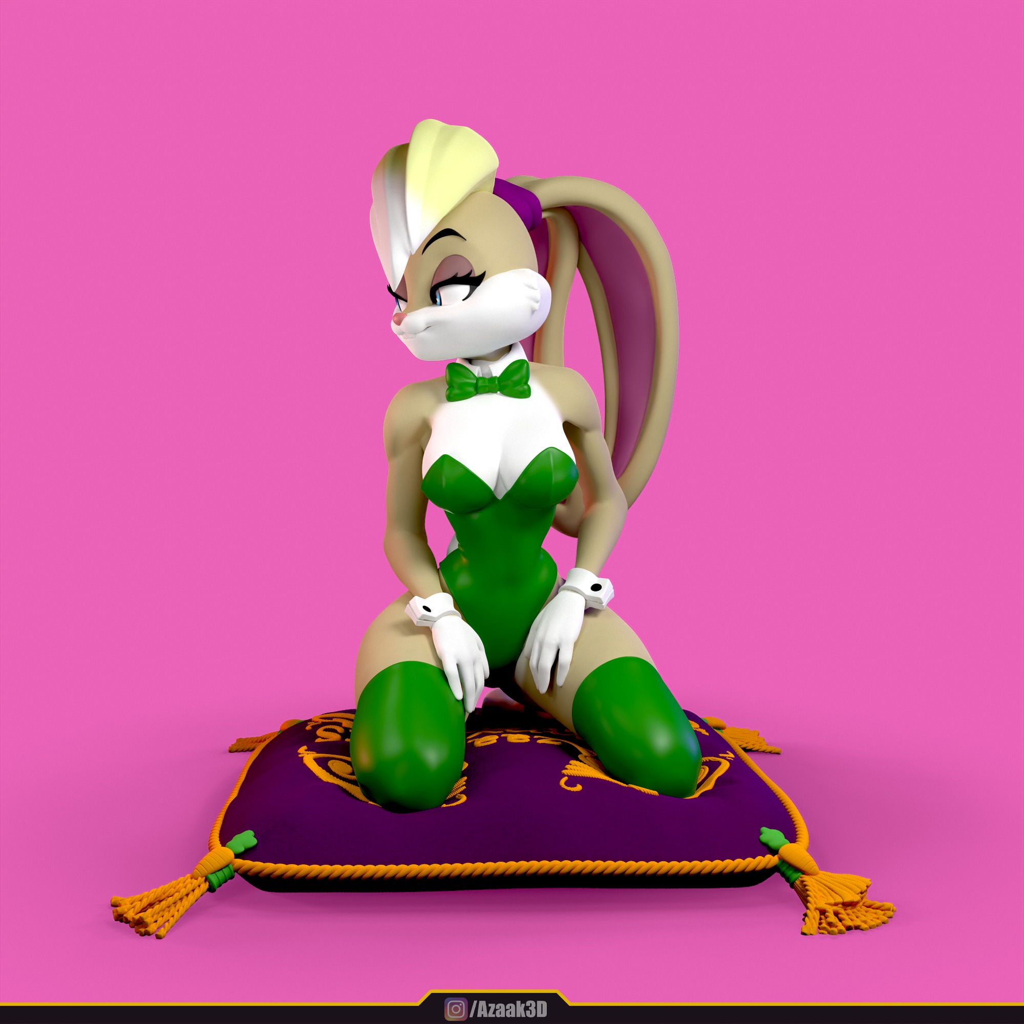 Lola Bunny - Bunnysuit Collection With NSFW variant 3D print model_14