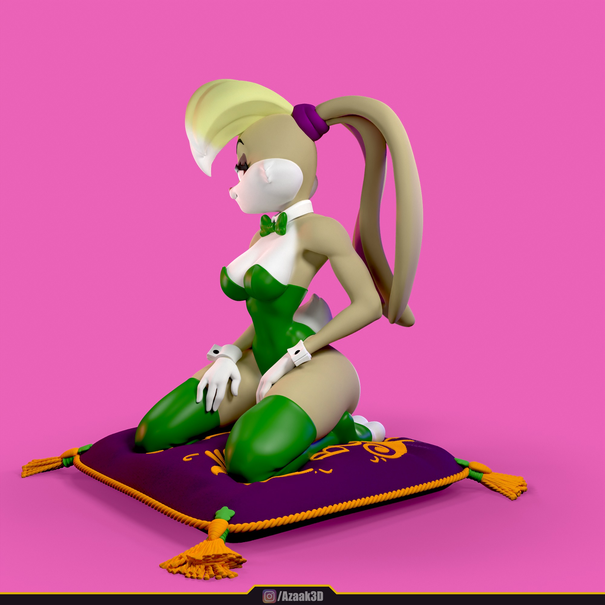 Lola Bunny - Bunnysuit Collection With NSFW variant 3D print model_17