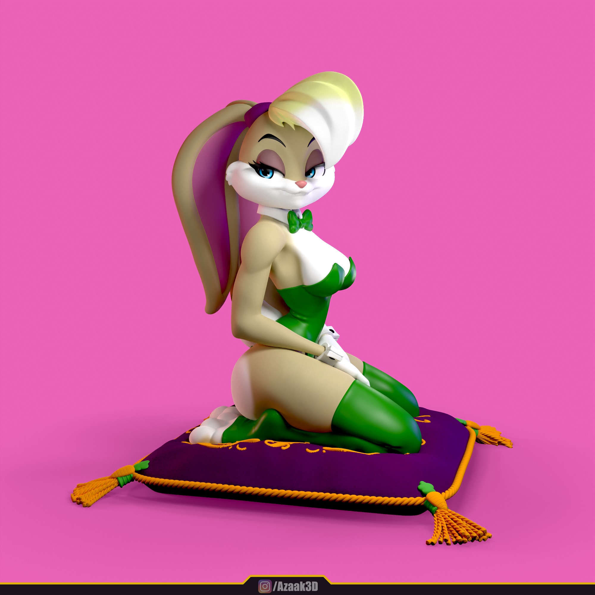 Lola Bunny - Bunnysuit Collection With NSFW variant 3D print model_10