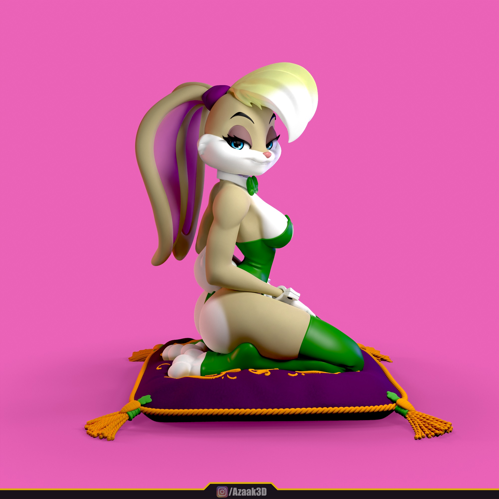 Lola Bunny - Bunnysuit Collection With NSFW variant 3D print model_9