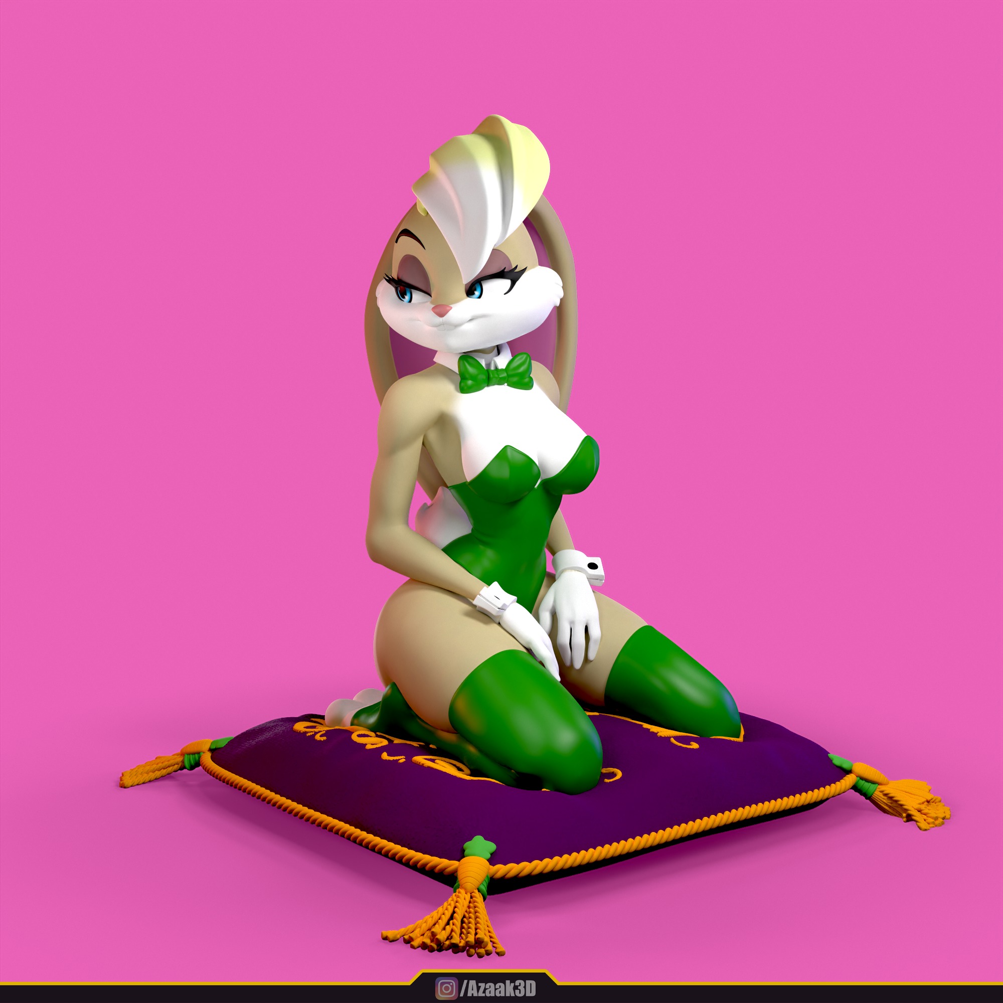 Lola Bunny - Bunnysuit Collection With NSFW variant 3D print model_12
