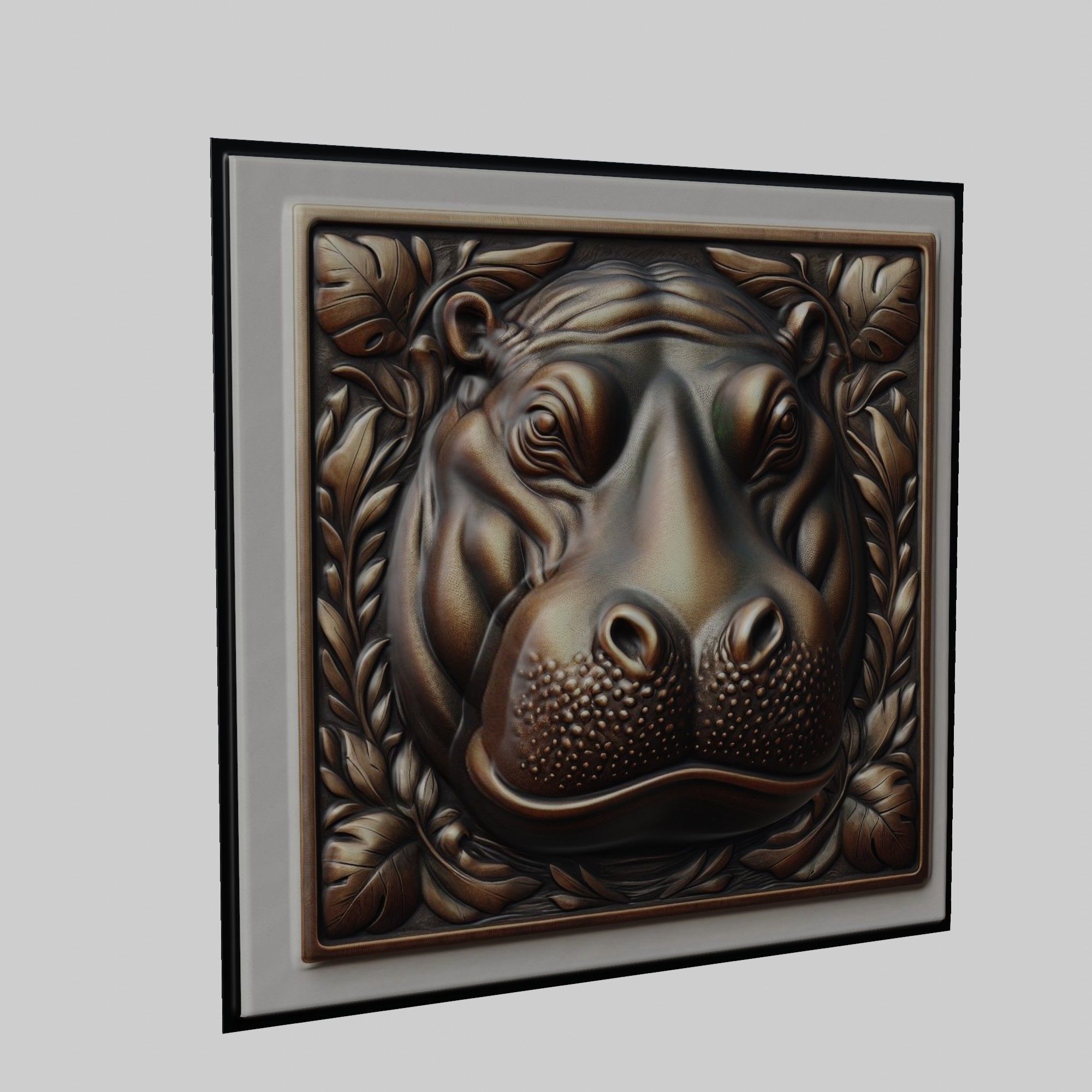 Hippopotamus Animal 3D print model_1