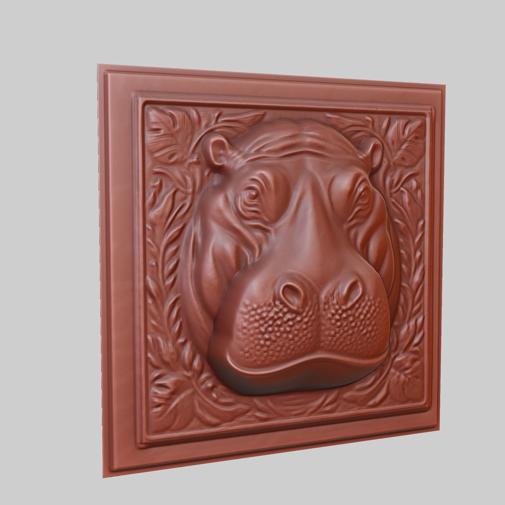 Hippopotamus Animal 3D print model_3