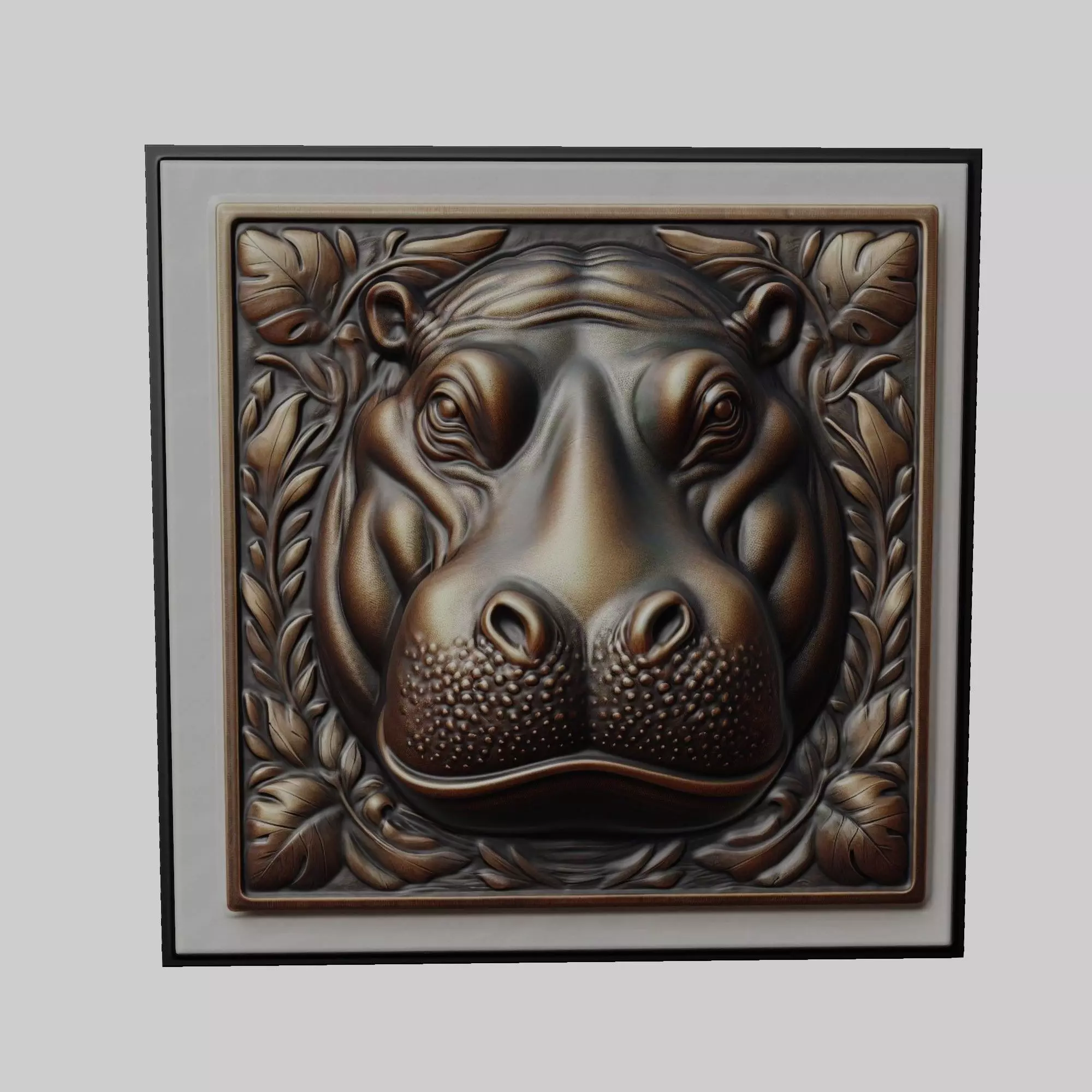 Hippopotamus Animal 3D print model_0