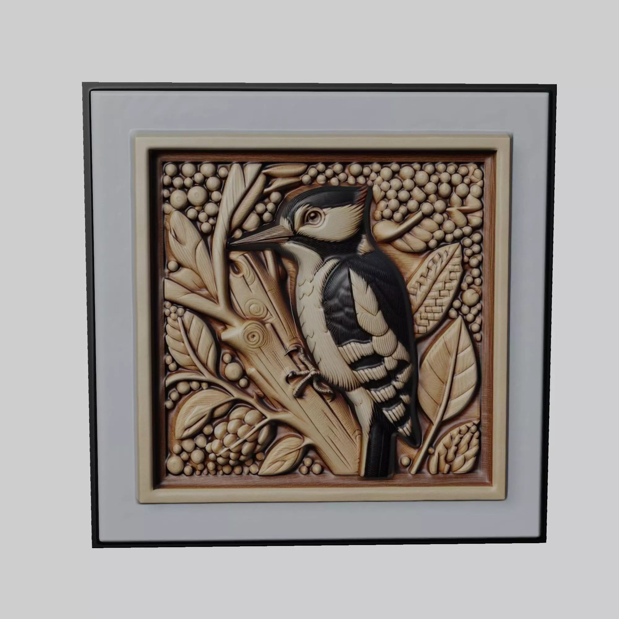 Woodpecker Animal 3D print model