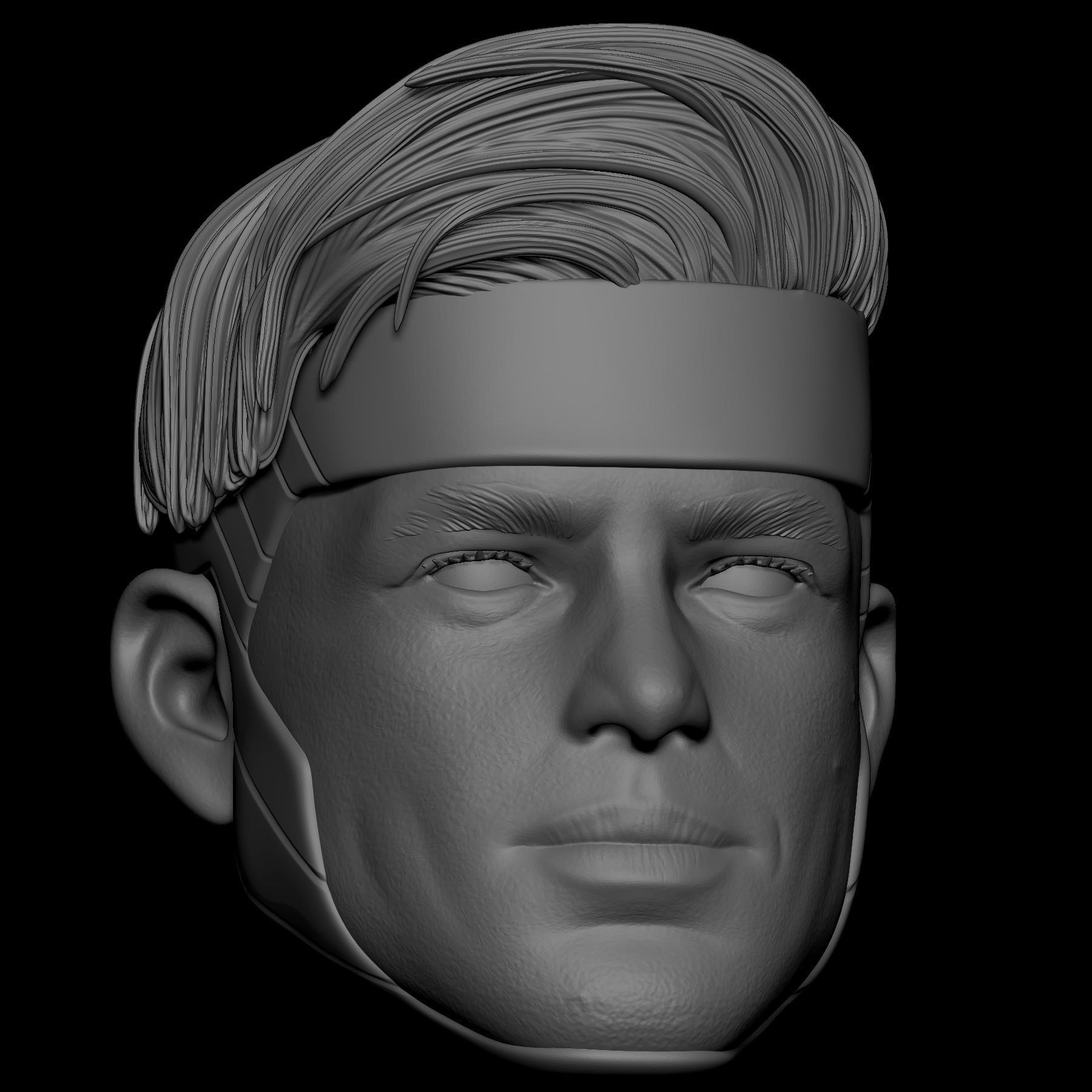 GAMBIT - HEAD CUSTOM 3D print model_1