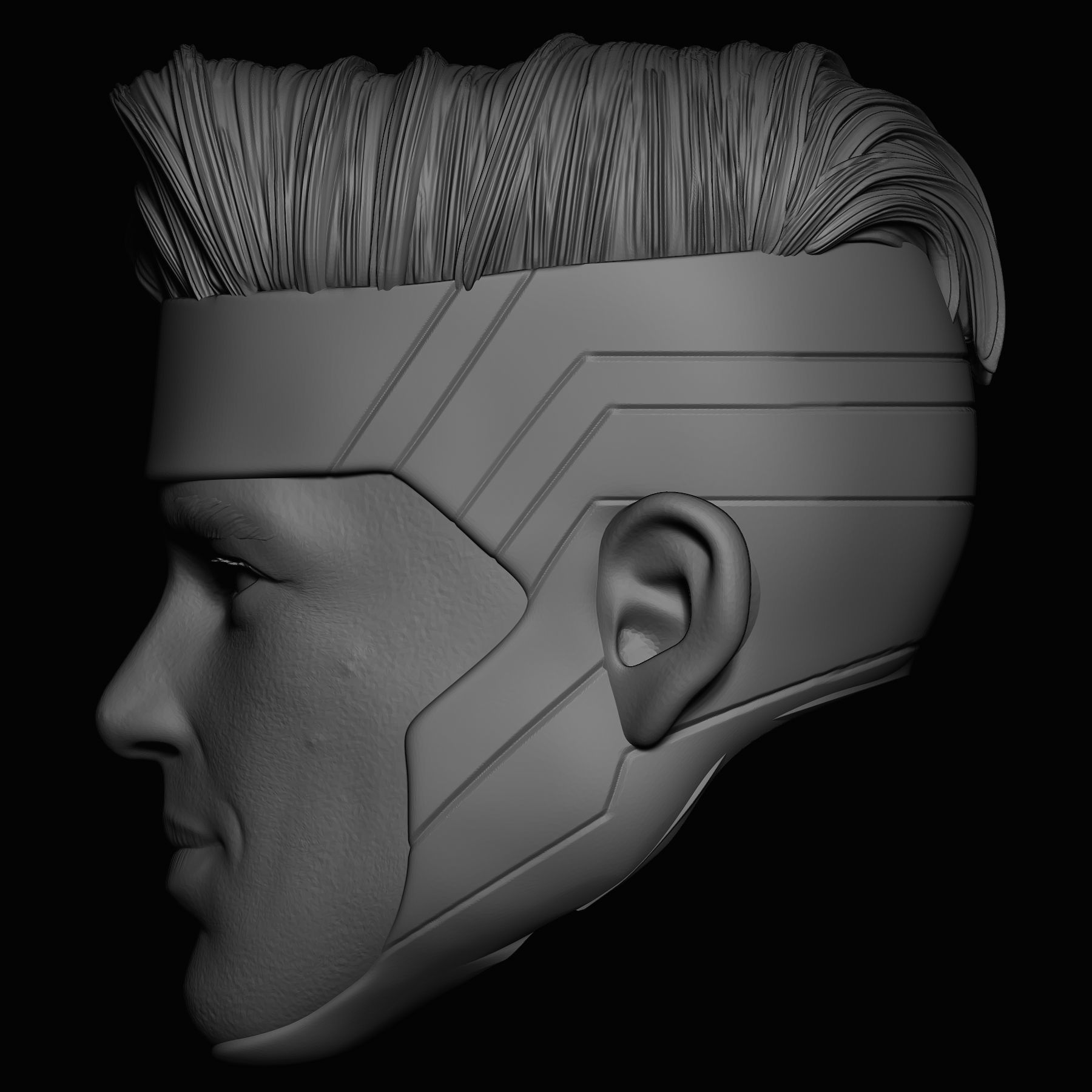 GAMBIT - HEAD CUSTOM 3D print model_3