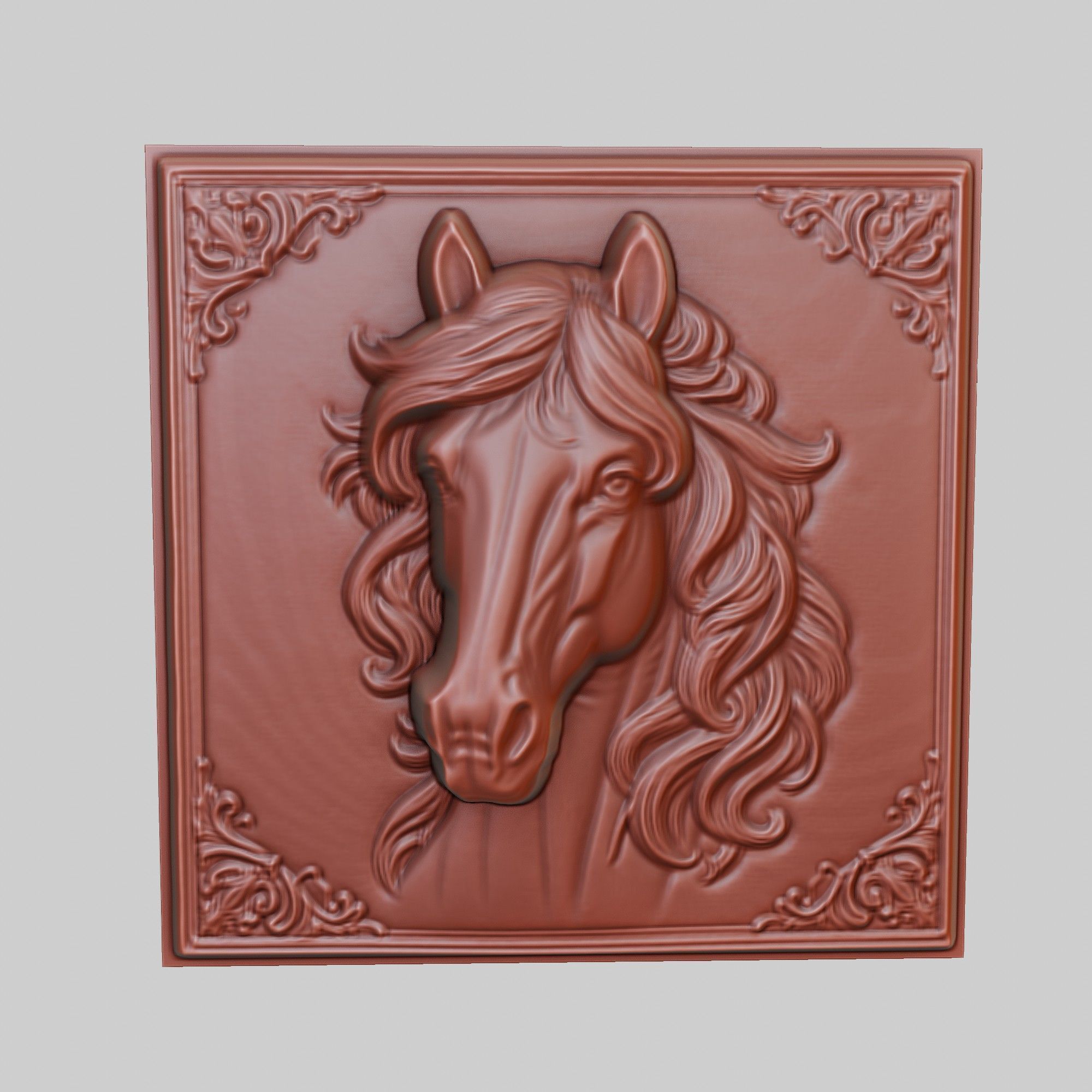 Horse Animal 3D print model_2