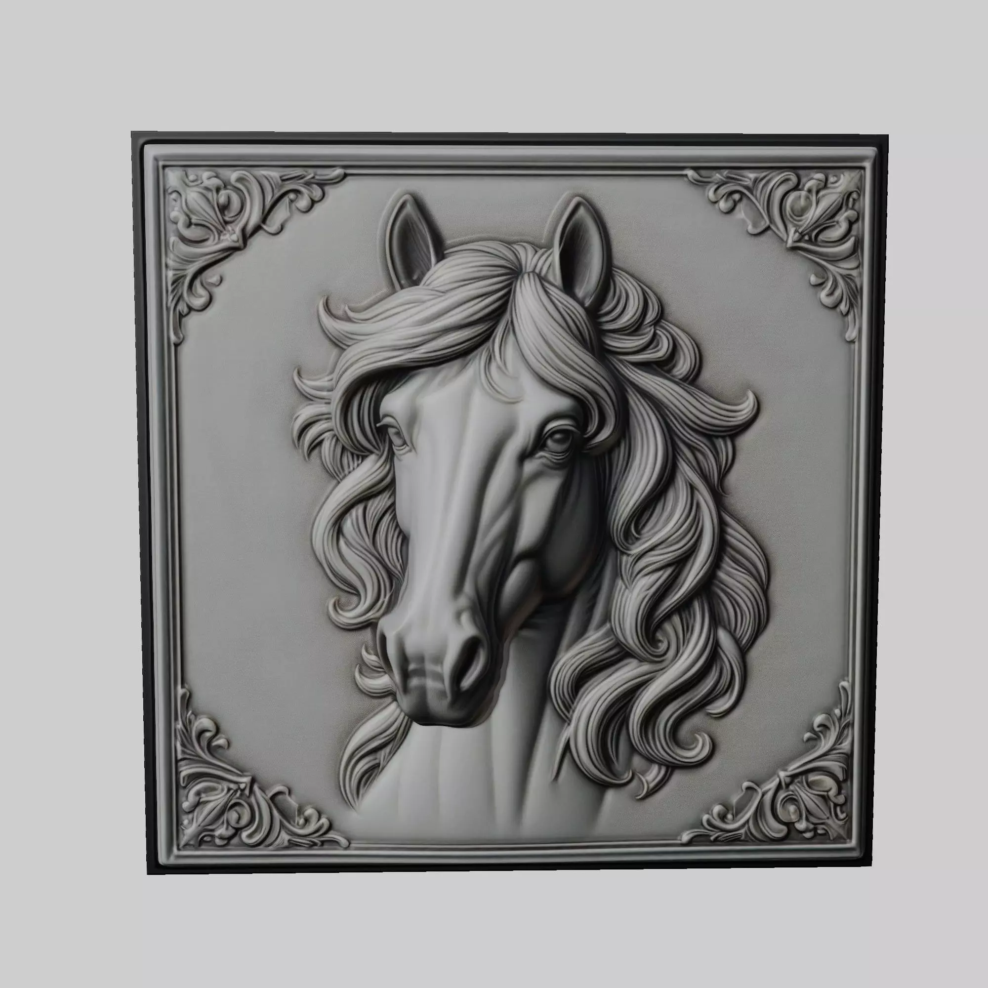 Horse Animal 3D print model_0