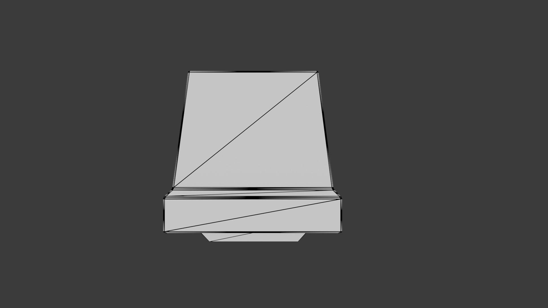 Classic Retro Television Monitor Lowpoly Model Low-poly 3D model_10