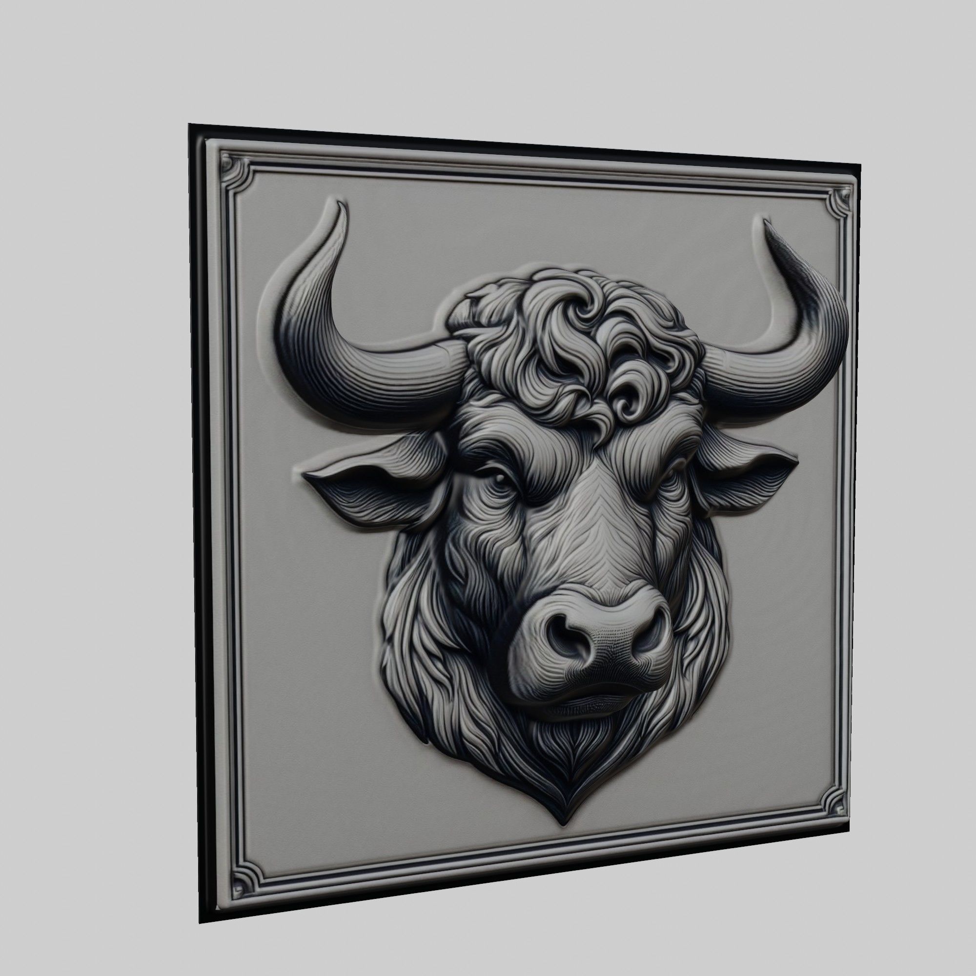 Bull Animal 3D print model_1