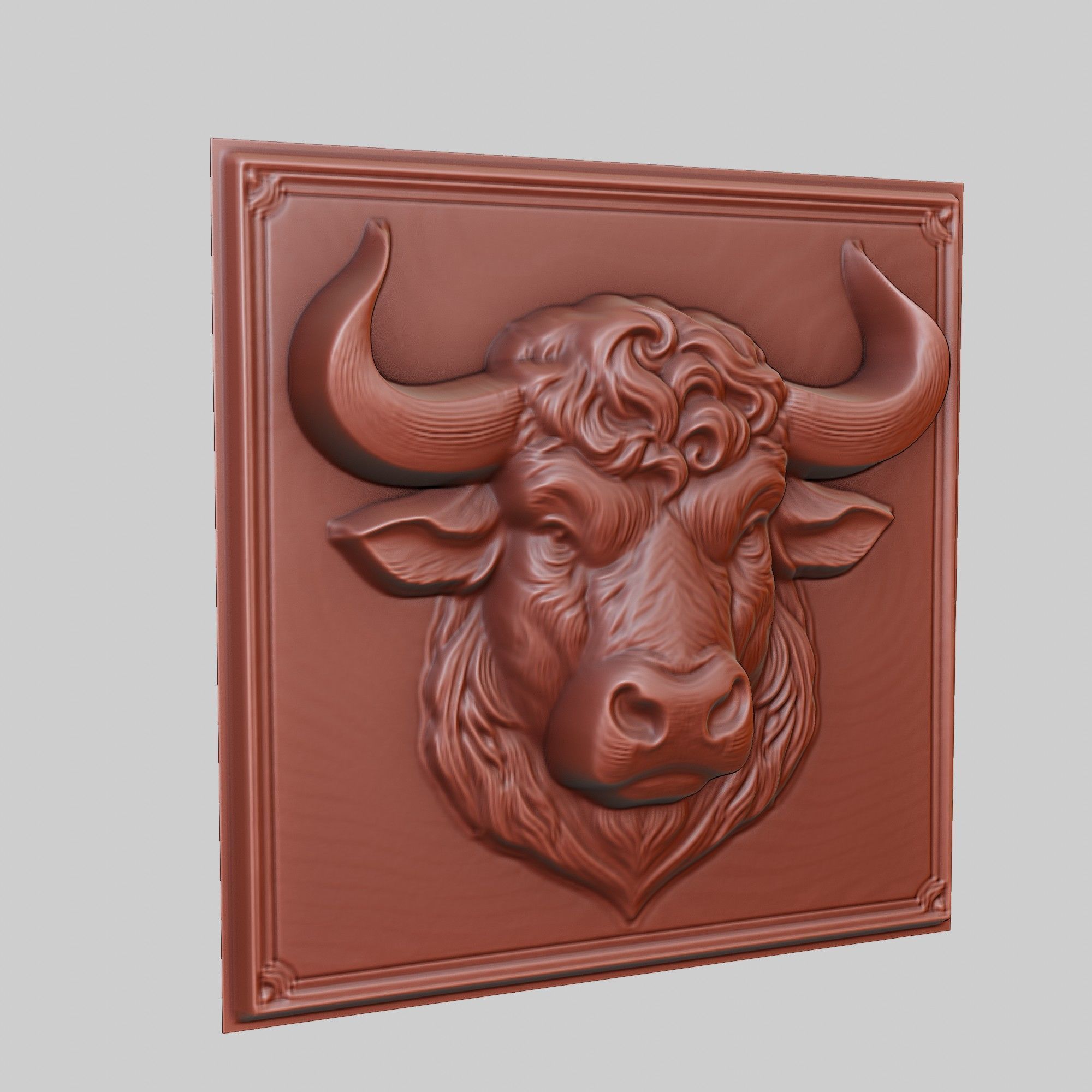 Bull Animal 3D print model_3