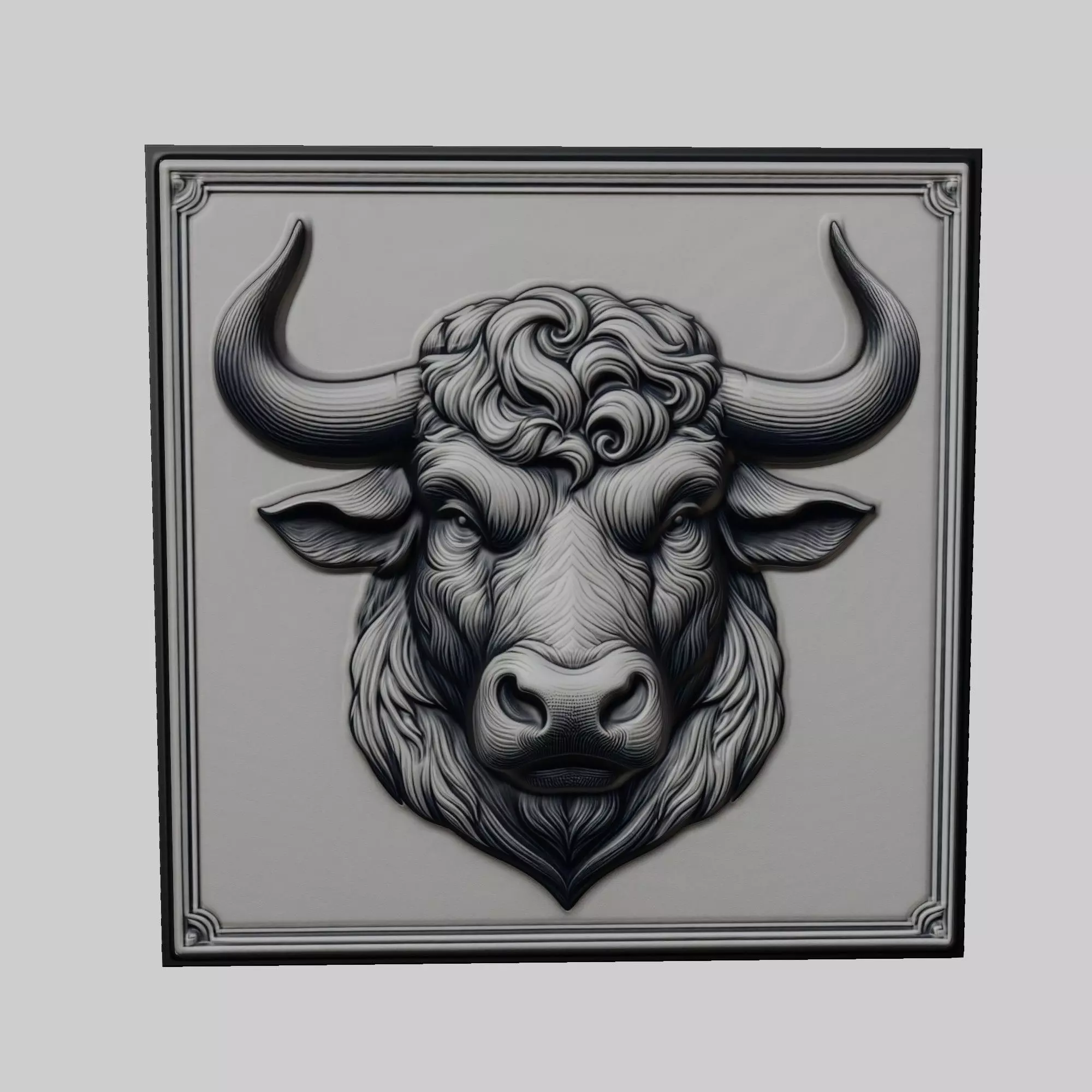 Bull Animal 3D print model_0
