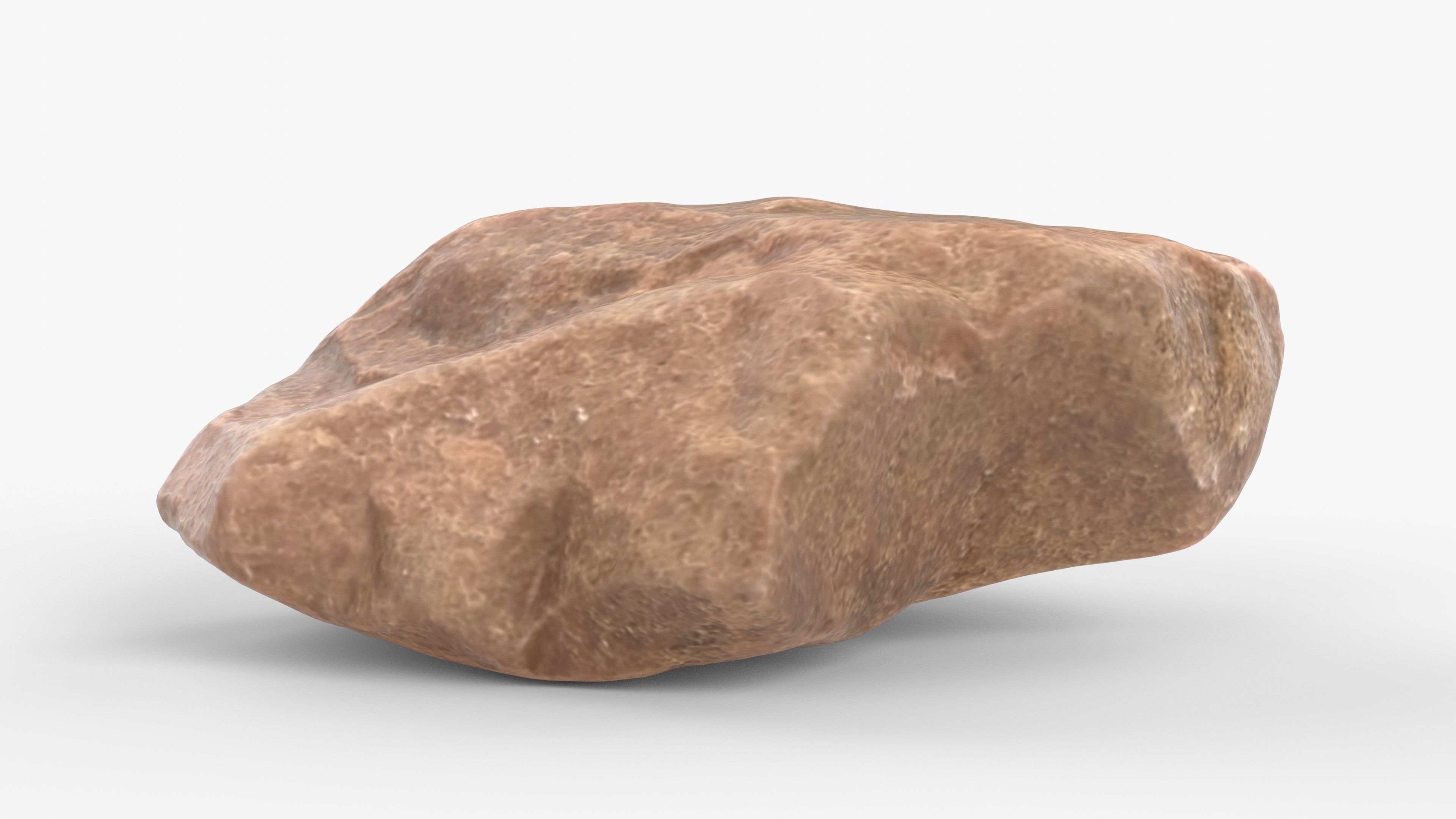 Photorealistic 3D scan of rock stone Low-poly 3D model_9