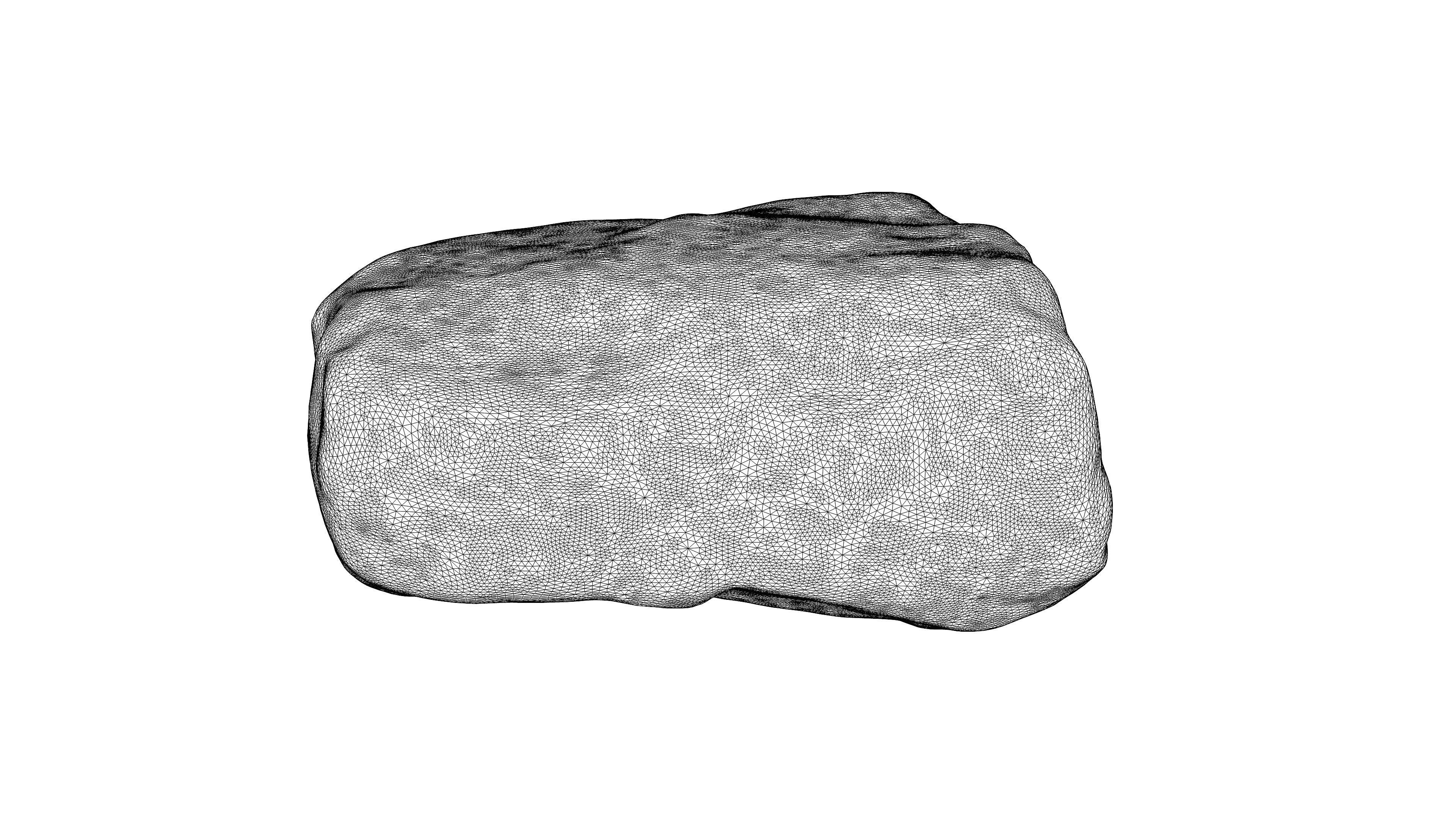 Photorealistic 3D scan of rock stone Low-poly 3D model_22
