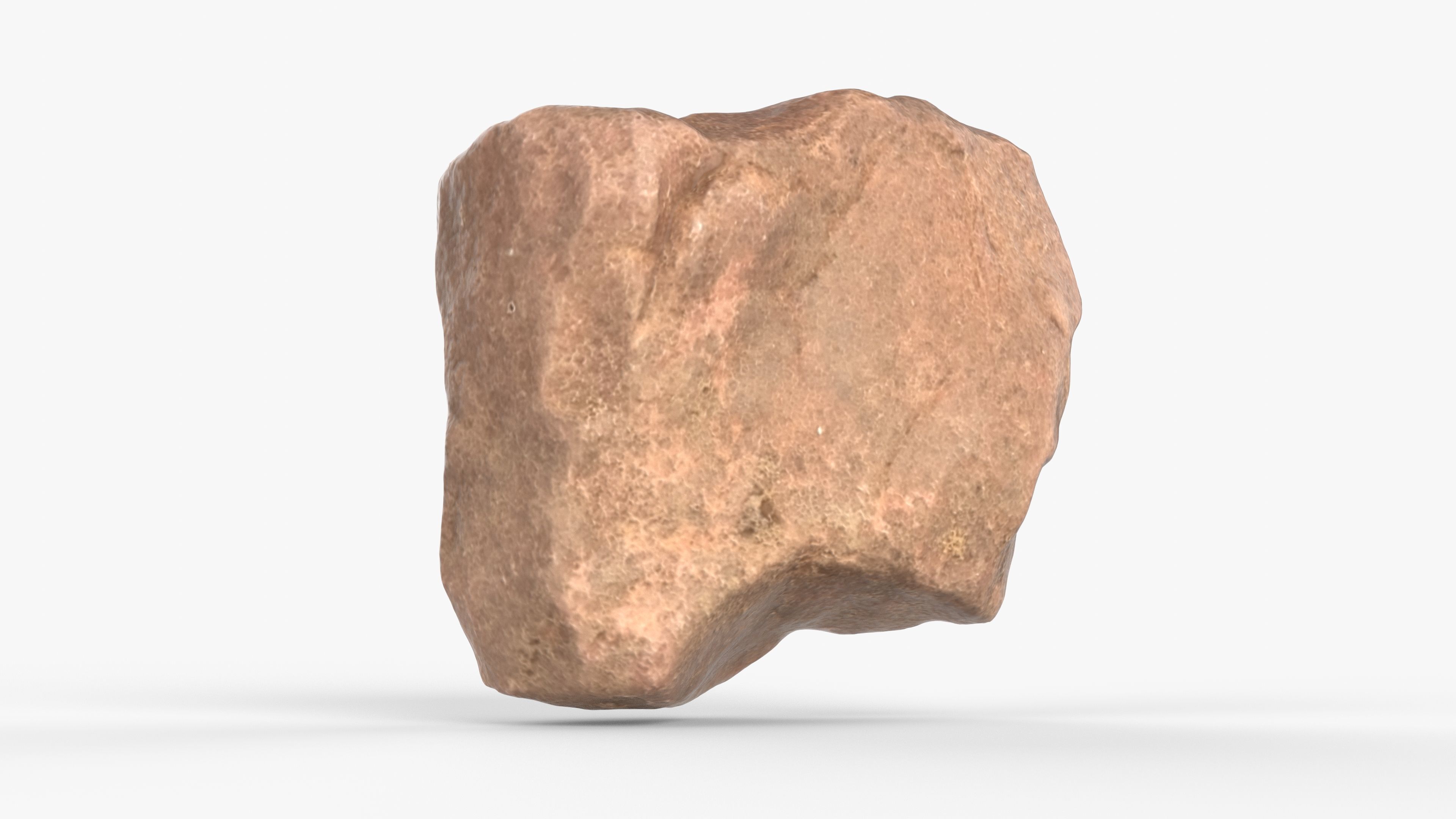 Photorealistic 3D scan of rock stone Low-poly 3D model_11