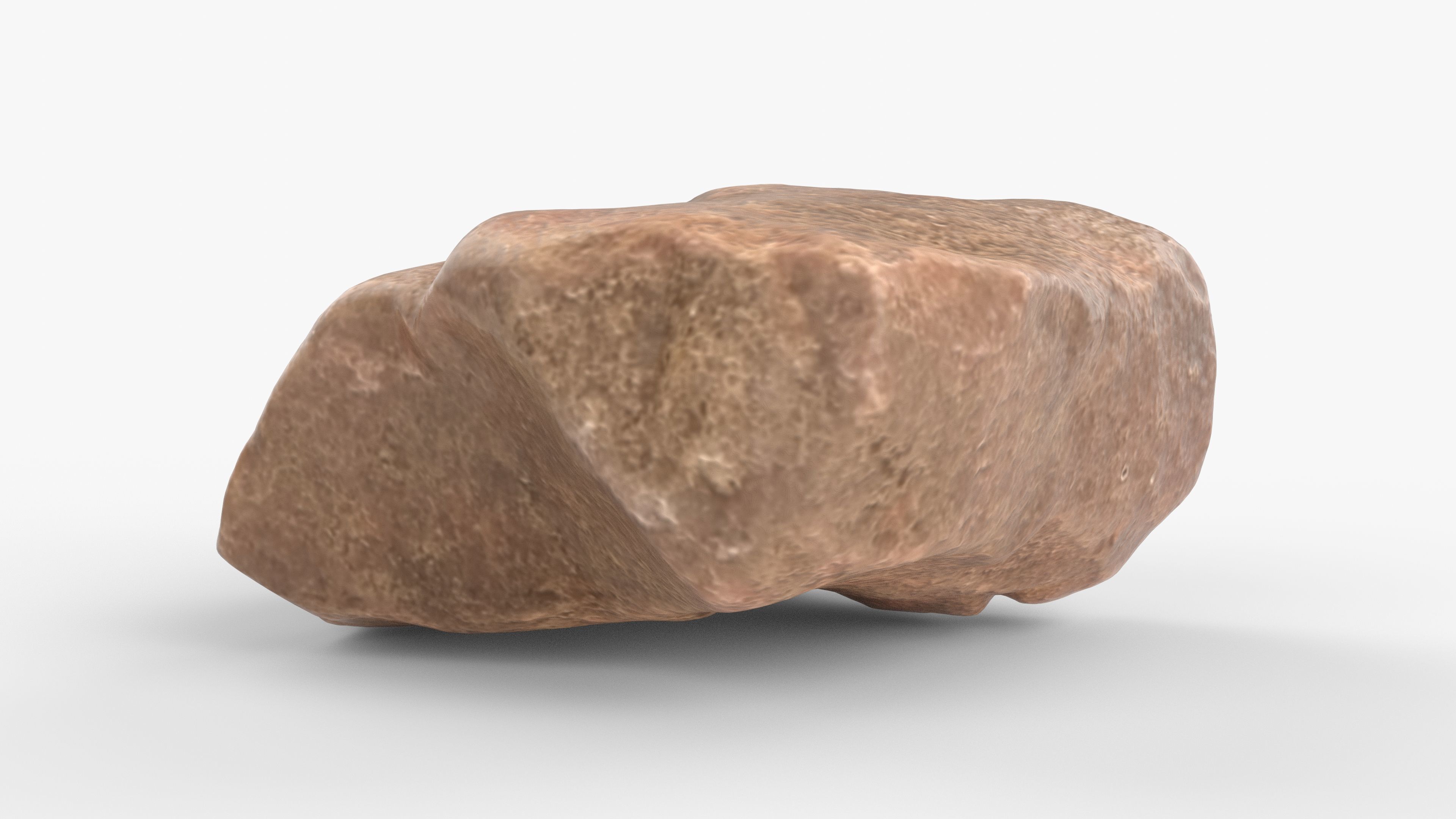 Photorealistic 3D scan of rock stone Low-poly 3D model_1