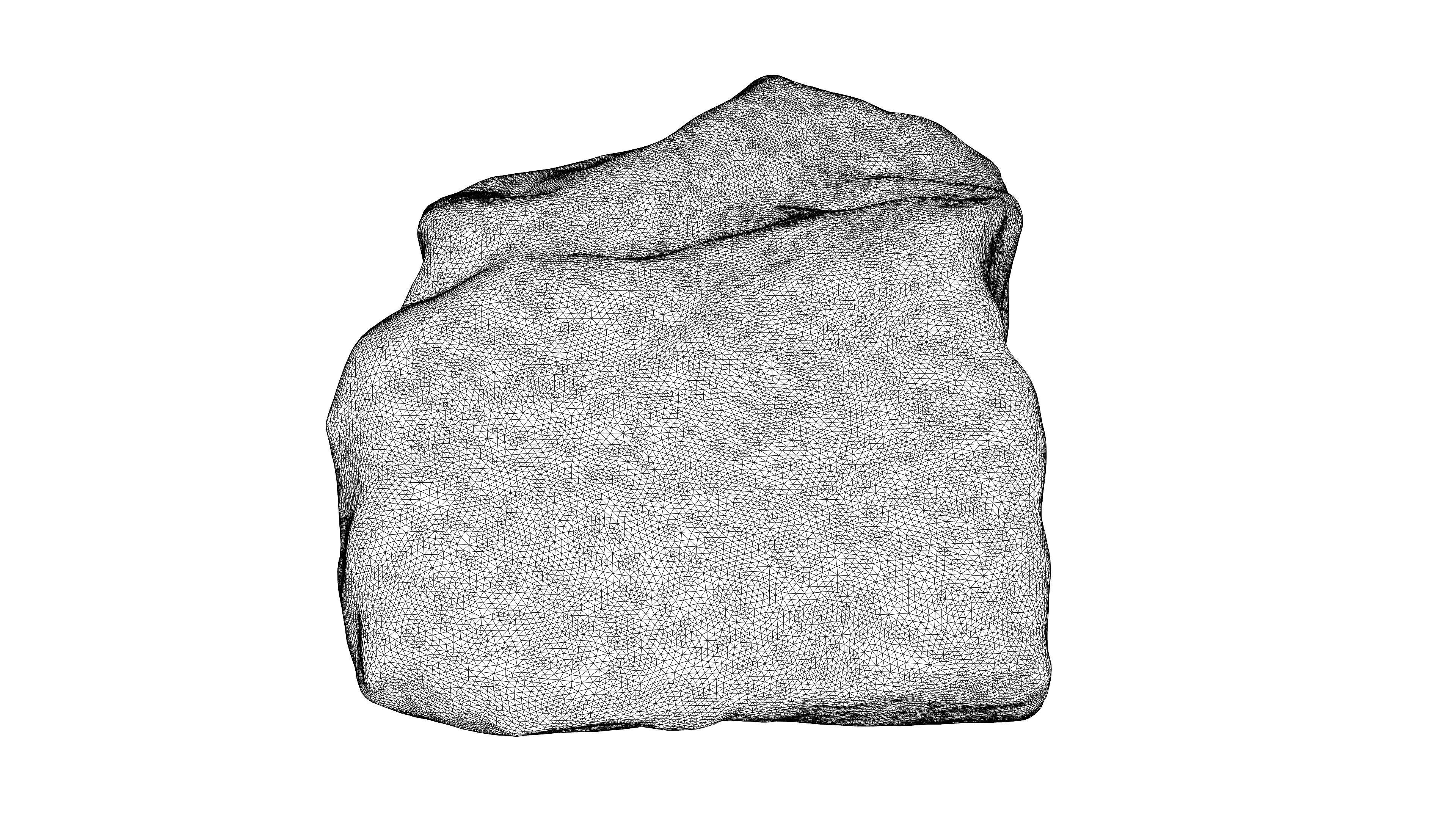 Photorealistic 3D scan of rock stone Low-poly 3D model_23