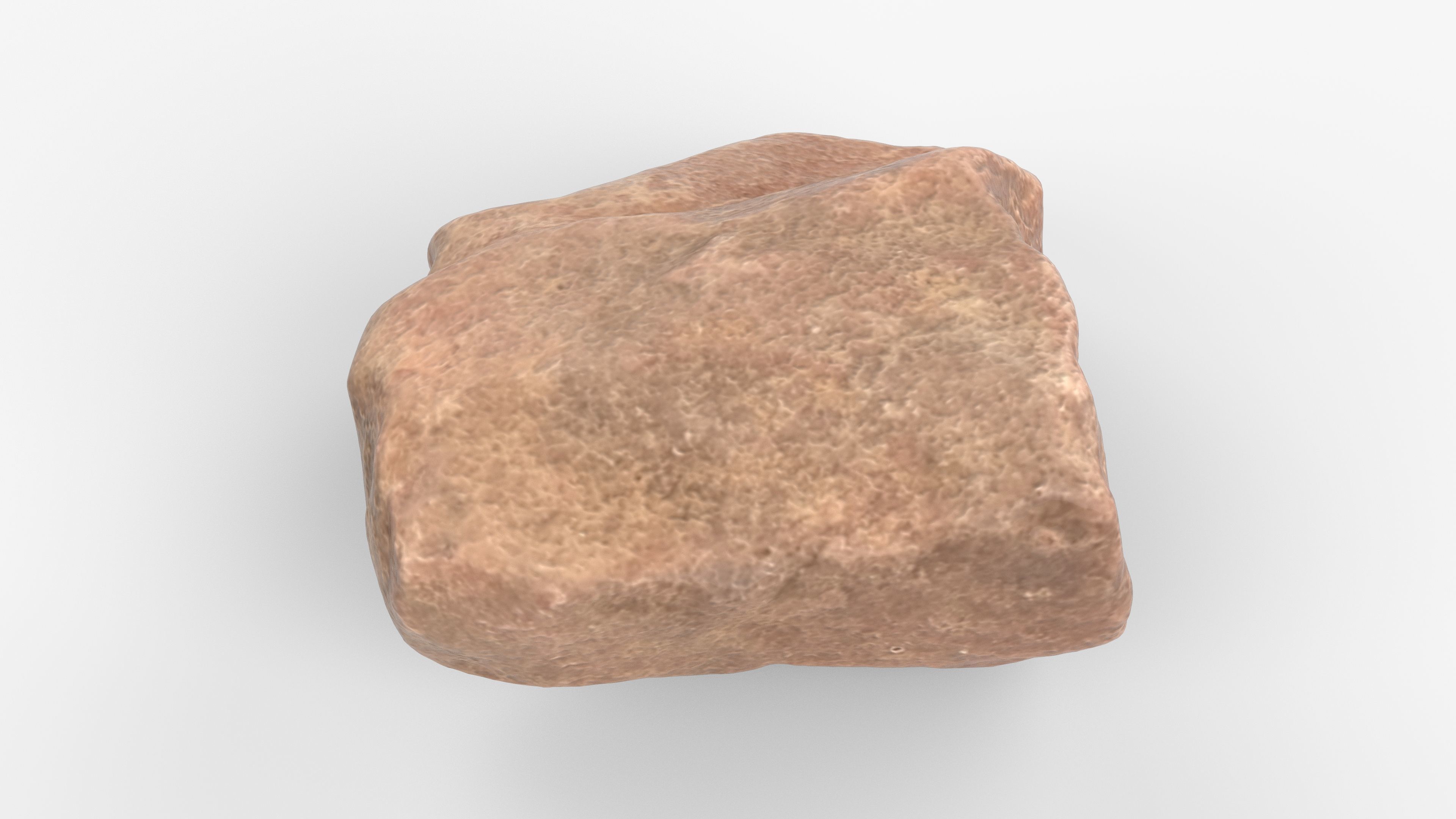 Photorealistic 3D scan of rock stone Low-poly 3D model_6
