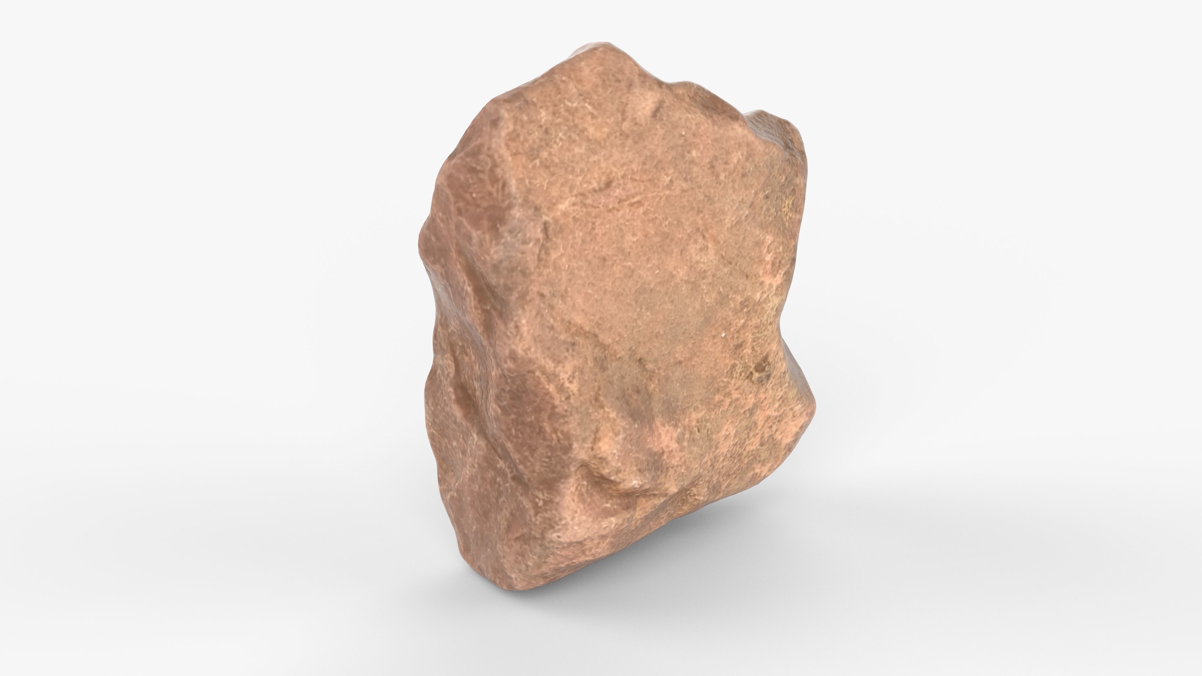Photorealistic 3D scan of rock stone Low-poly 3D model_2