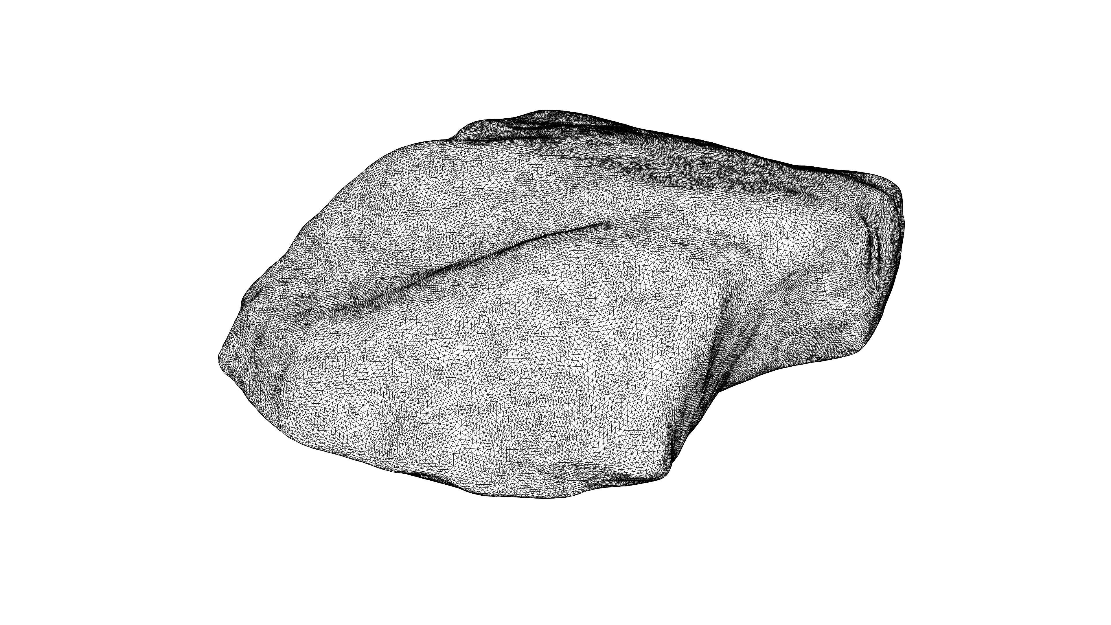 Photorealistic 3D scan of rock stone Low-poly 3D model_20