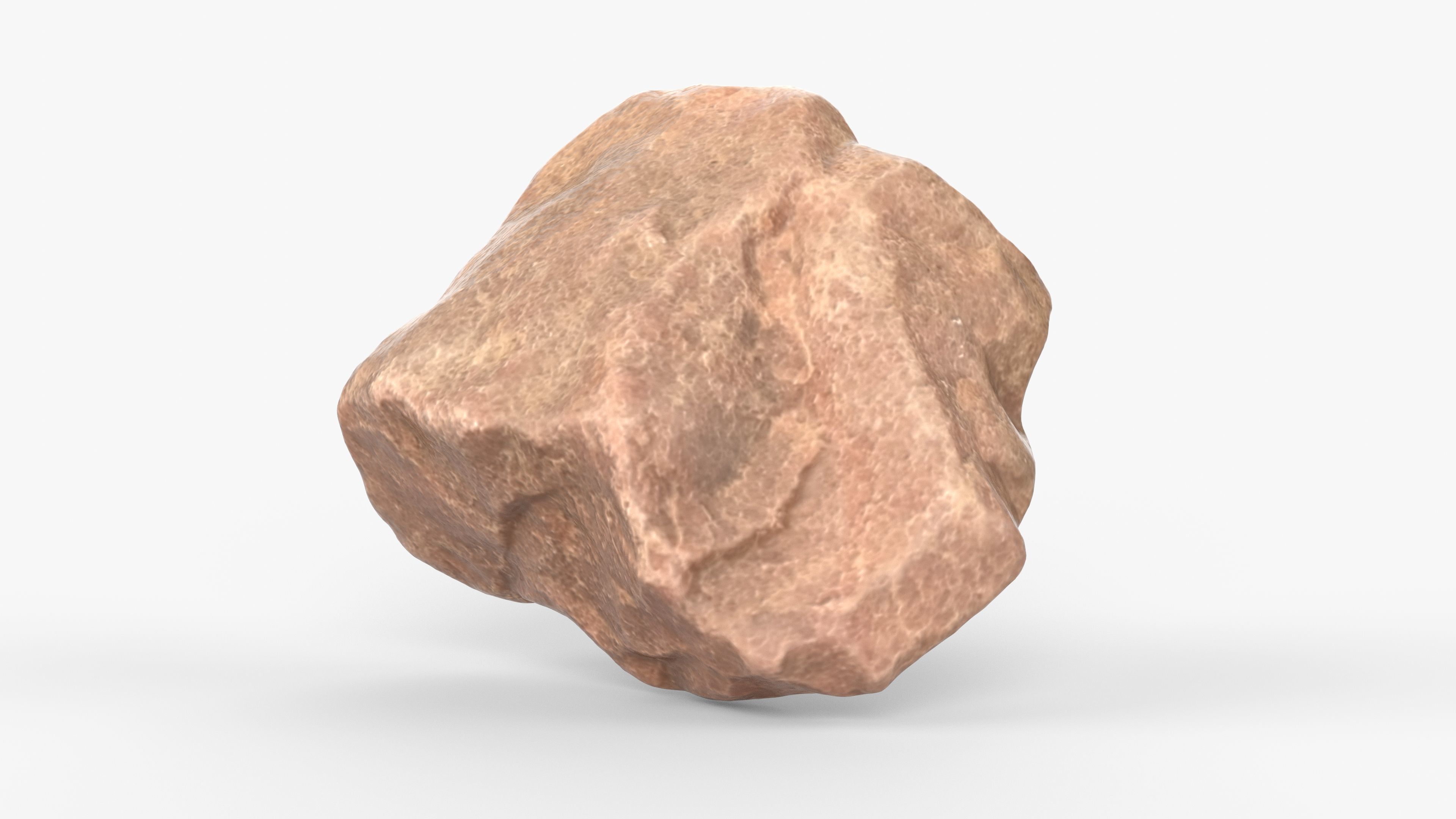 Photorealistic 3D scan of rock stone Low-poly 3D model_12