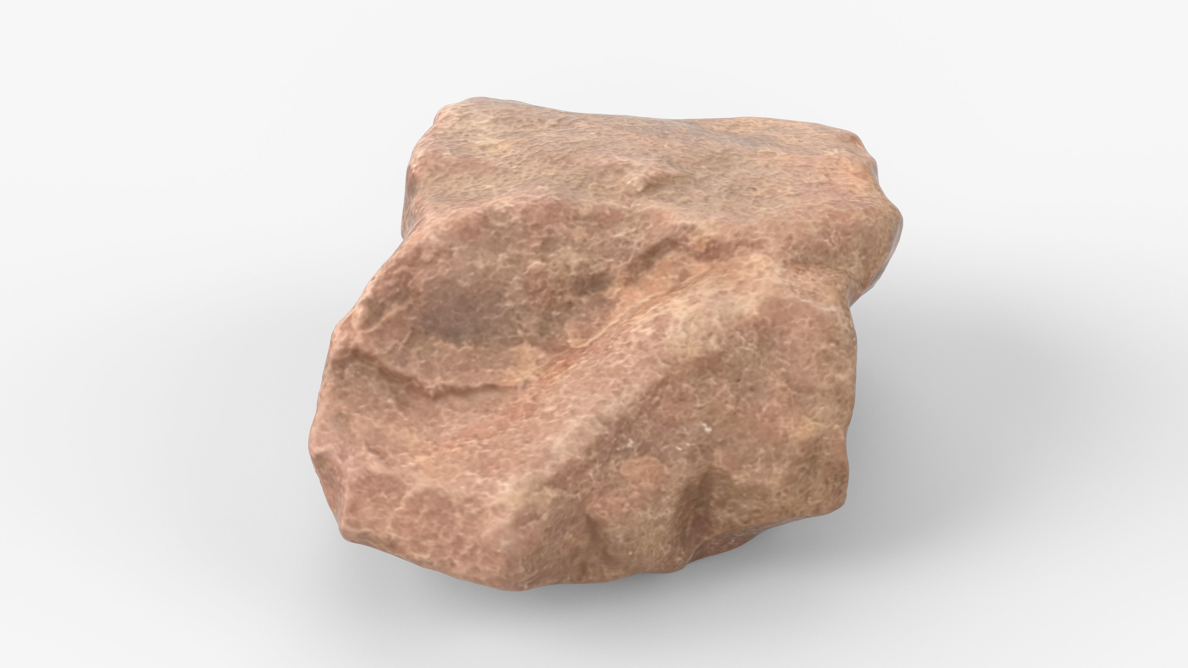 Photorealistic 3D scan of rock stone Low-poly 3D model_7