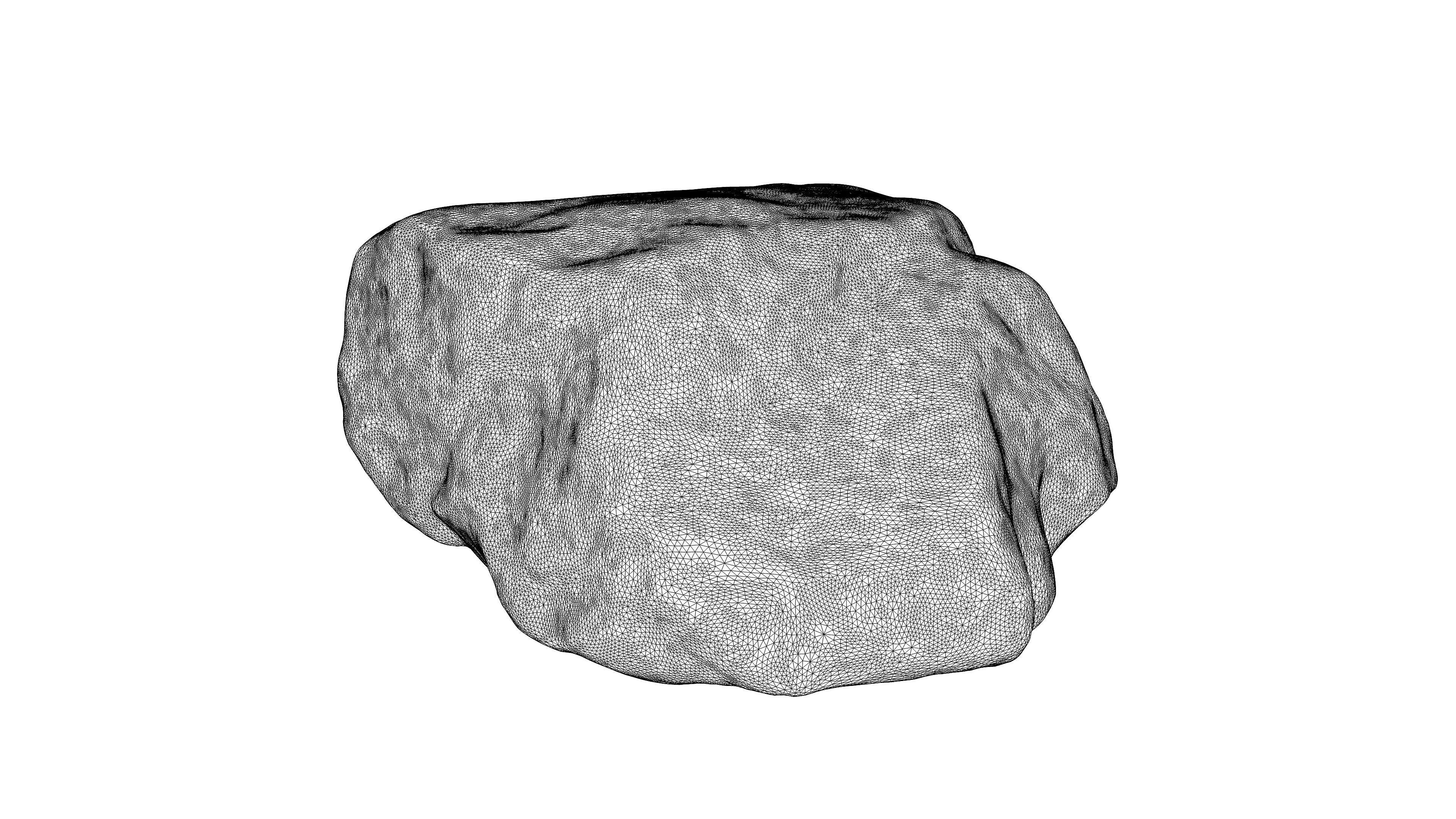 Photorealistic 3D scan of rock stone Low-poly 3D model_25