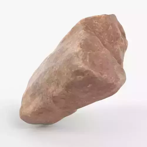 Photorealistic 3D scan of rock stone Low-poly 3D model