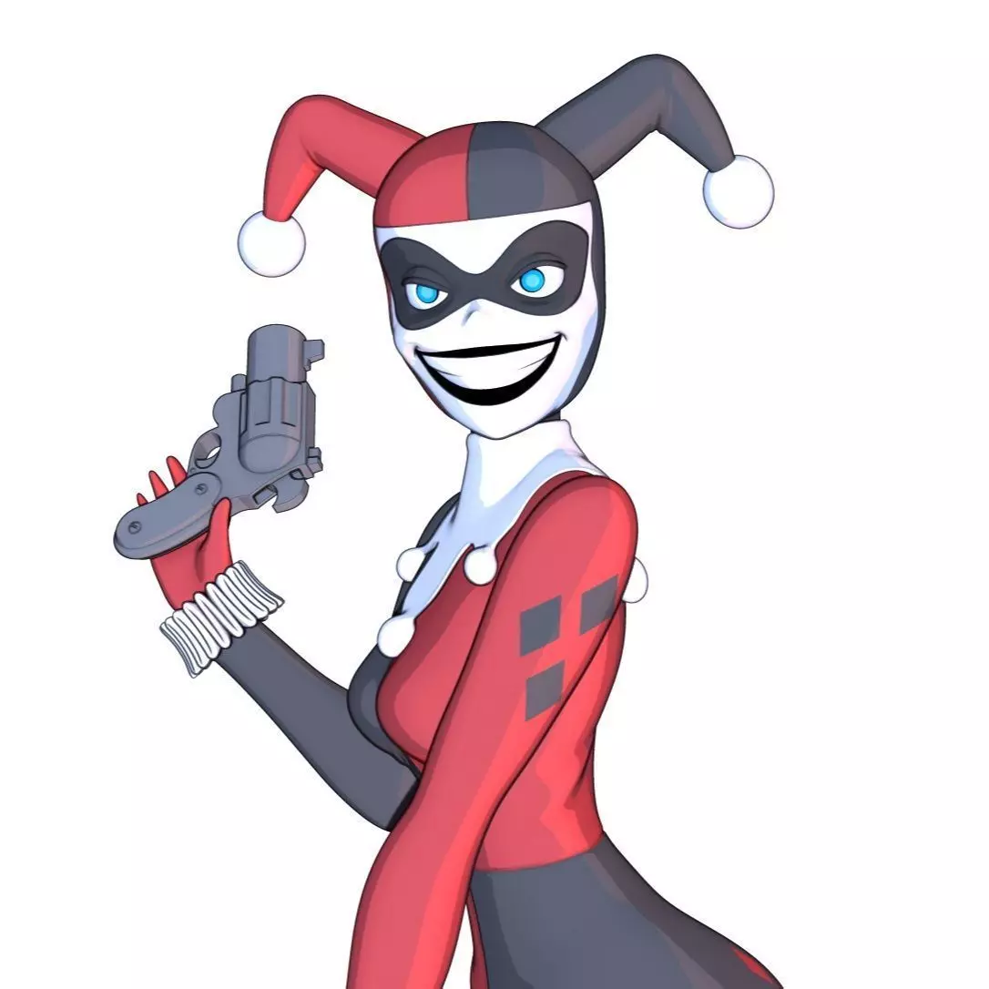 Harley Quinn Joker Bruce Timm 3D print model
