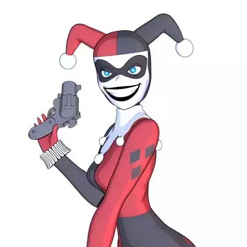 Harley Quinn Joker Bruce Timm 3D print model