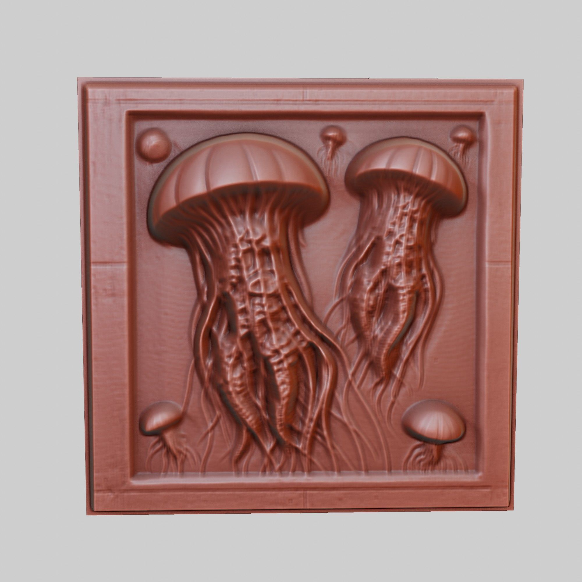 Jellyfish Animal 3D print model_2