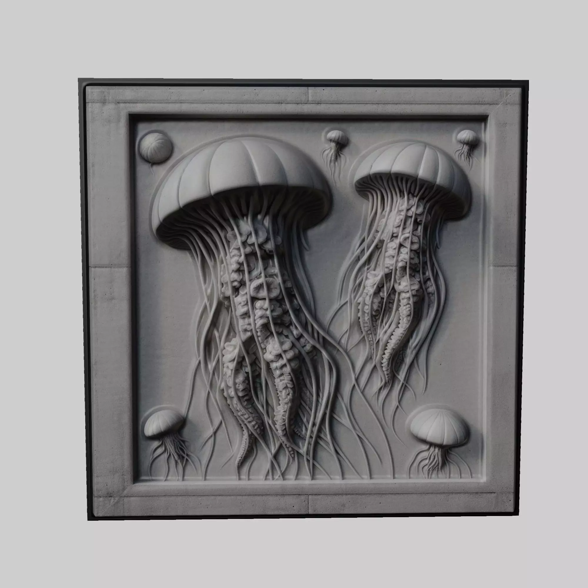 Jellyfish Animal 3D print model_0