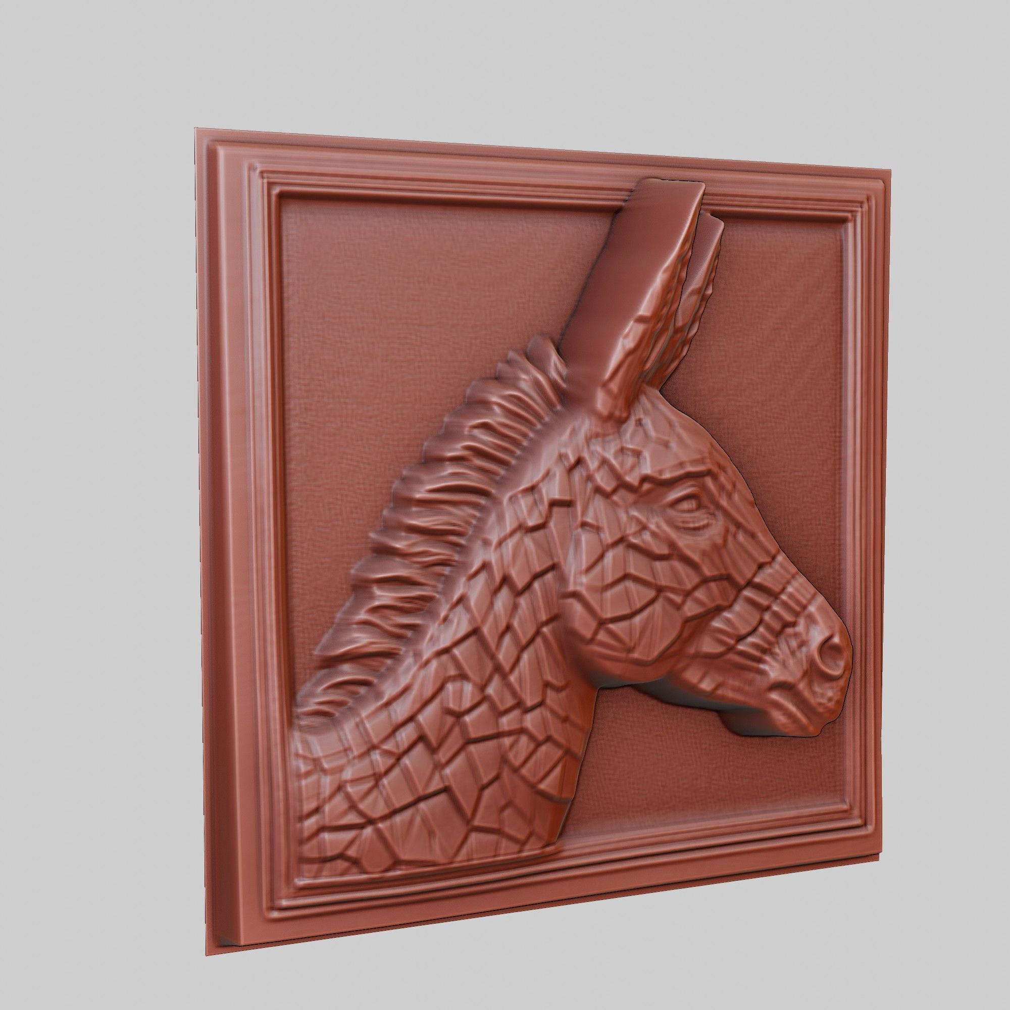 Donkey Animal 3D print model_3