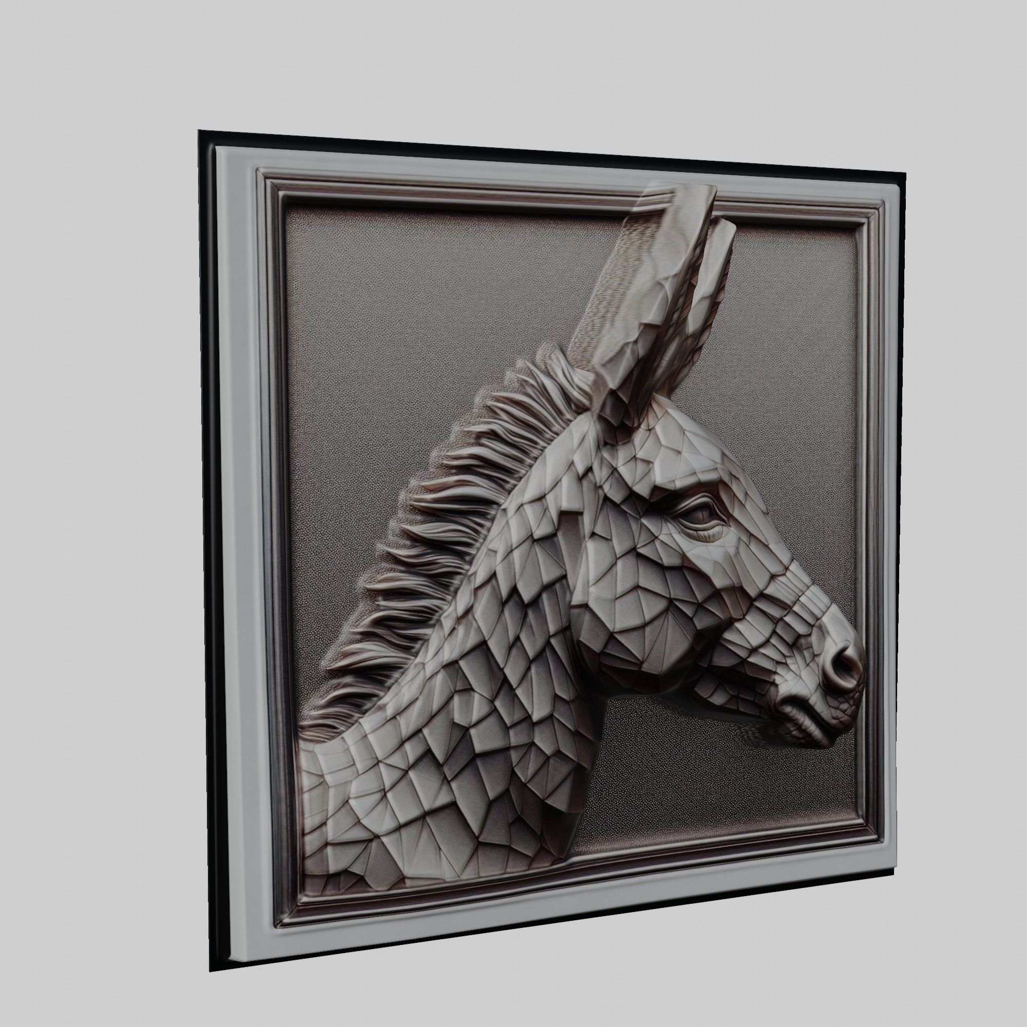 Donkey Animal 3D print model_1