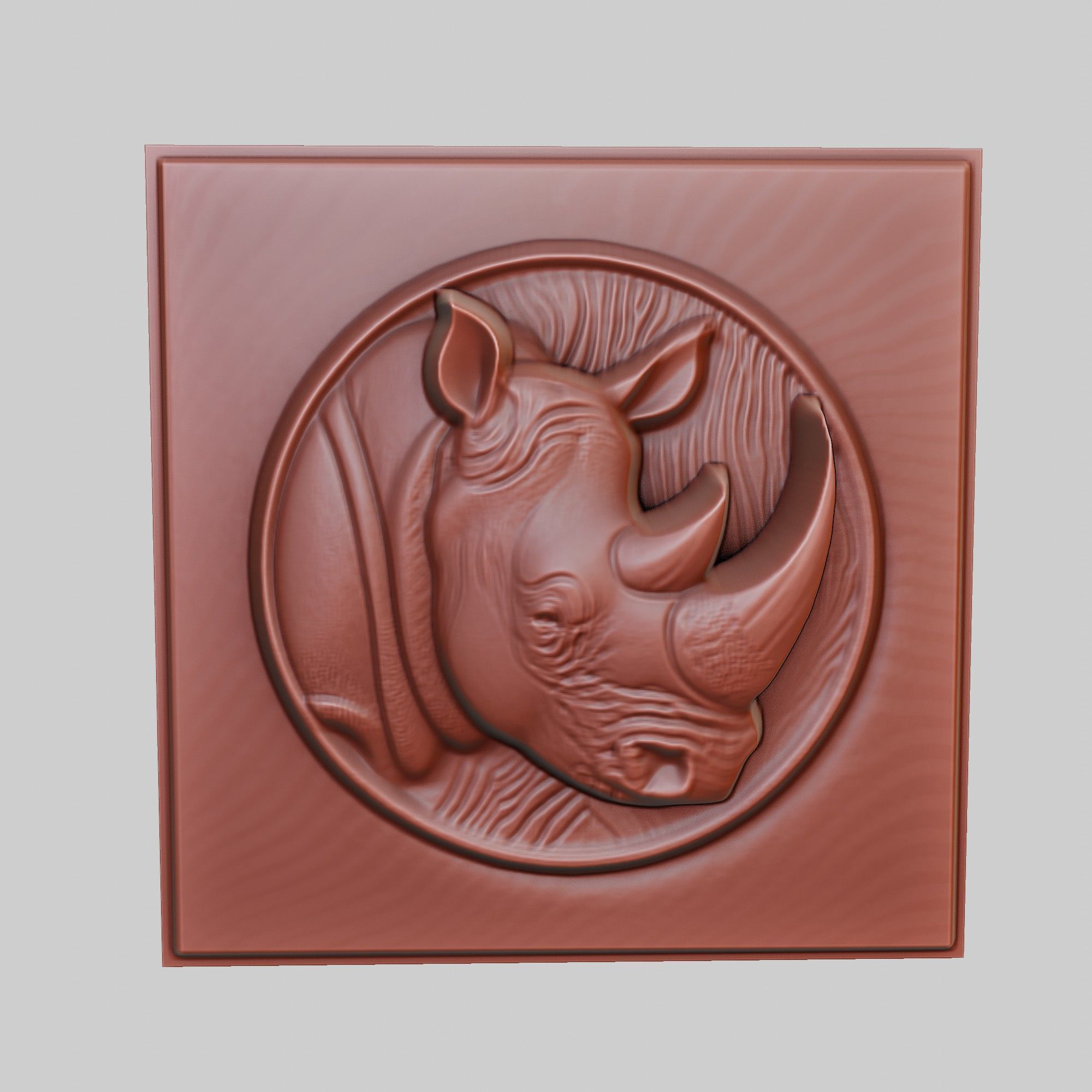 Rhinoceros Animal 3D print model_2
