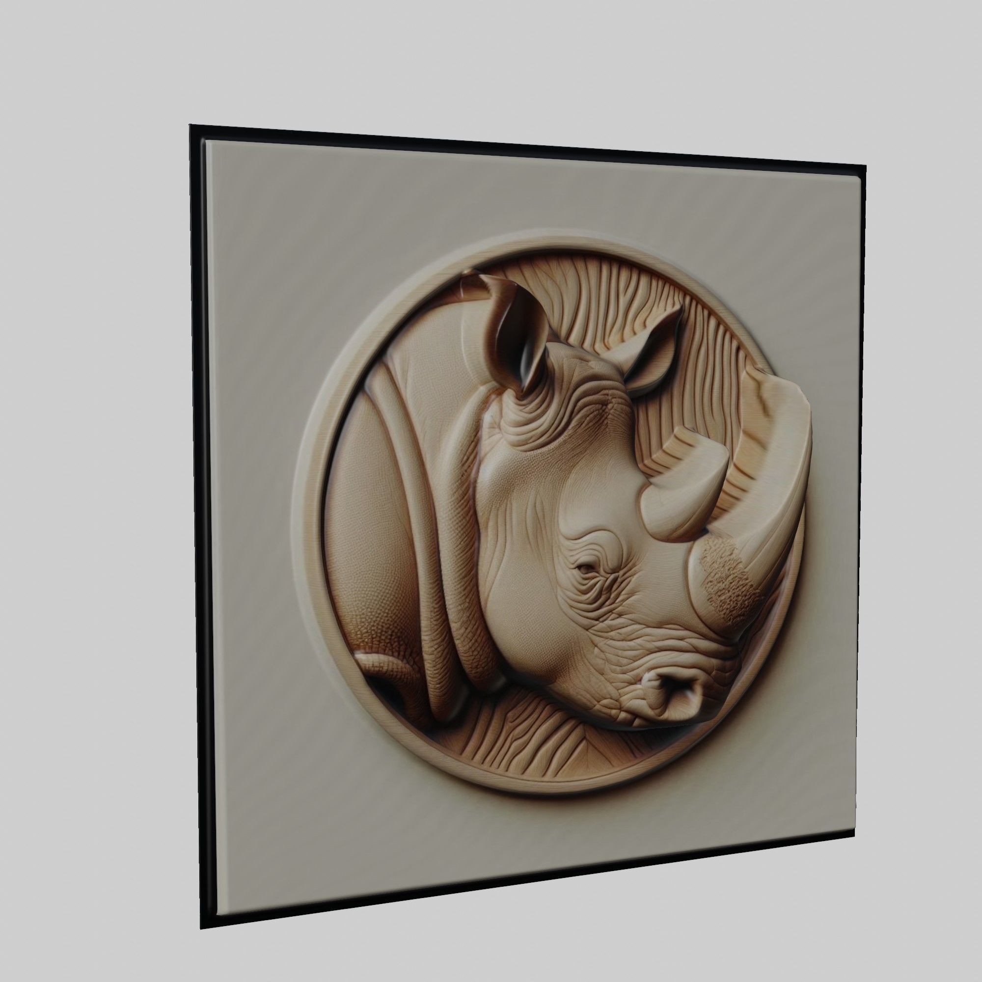 Rhinoceros Animal 3D print model_1