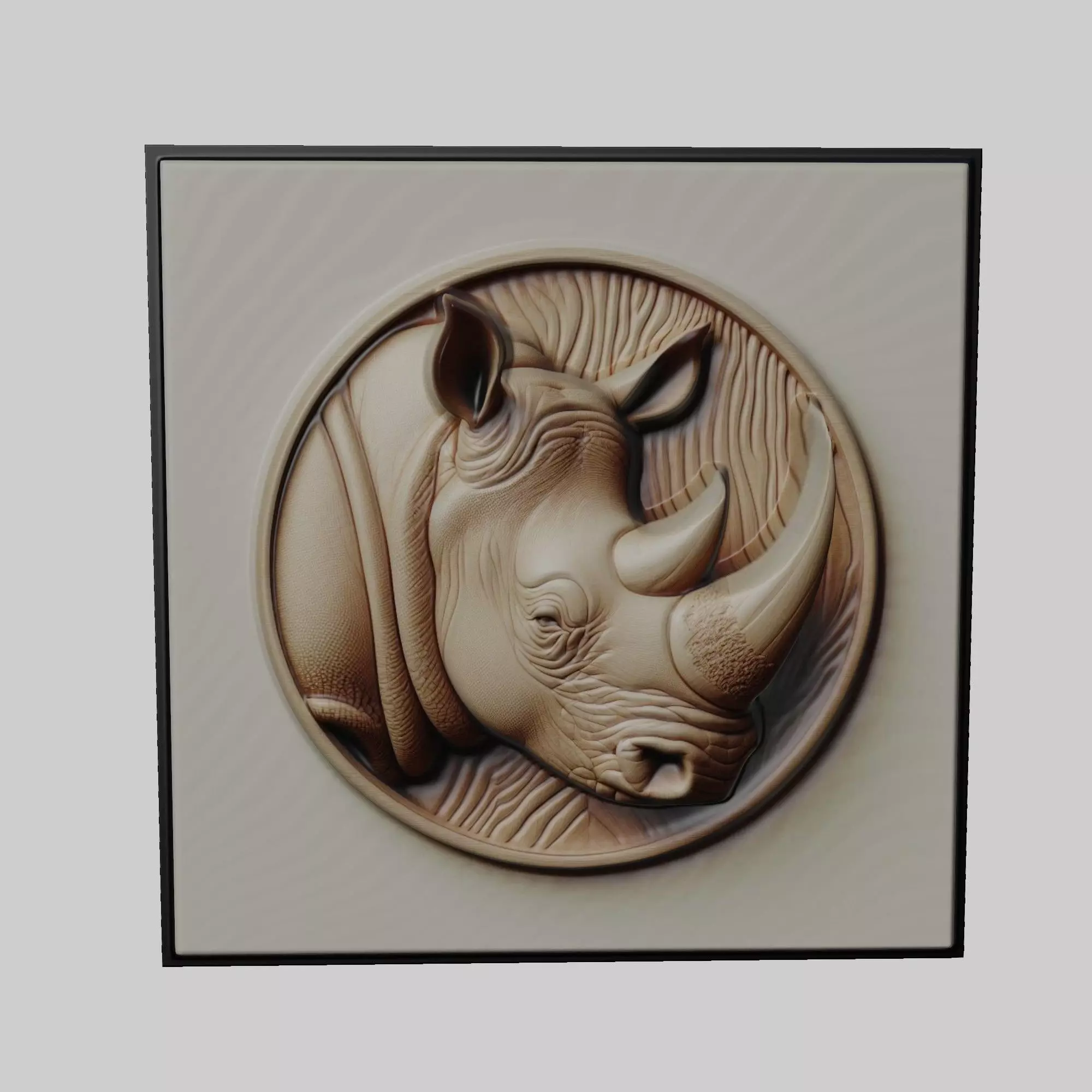 Rhinoceros Animal 3D print model_0