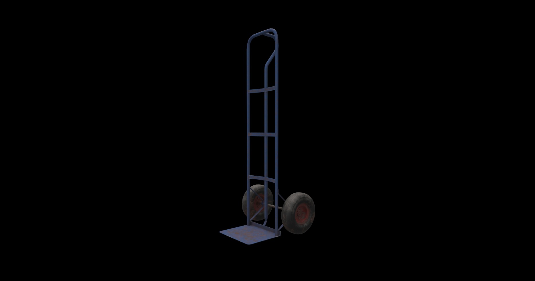 hand truck 3D model_1