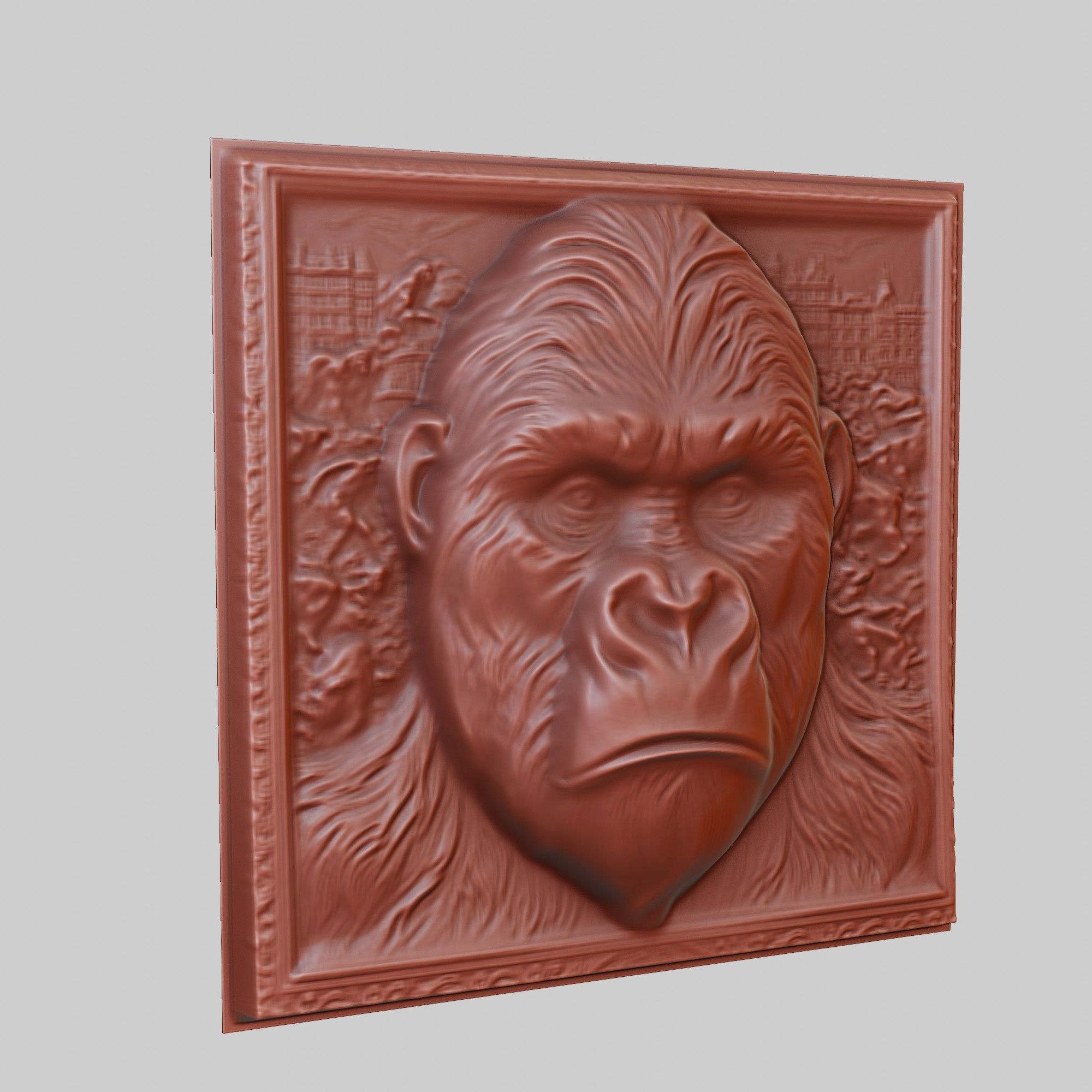Gorilla Animal 3D print model_3