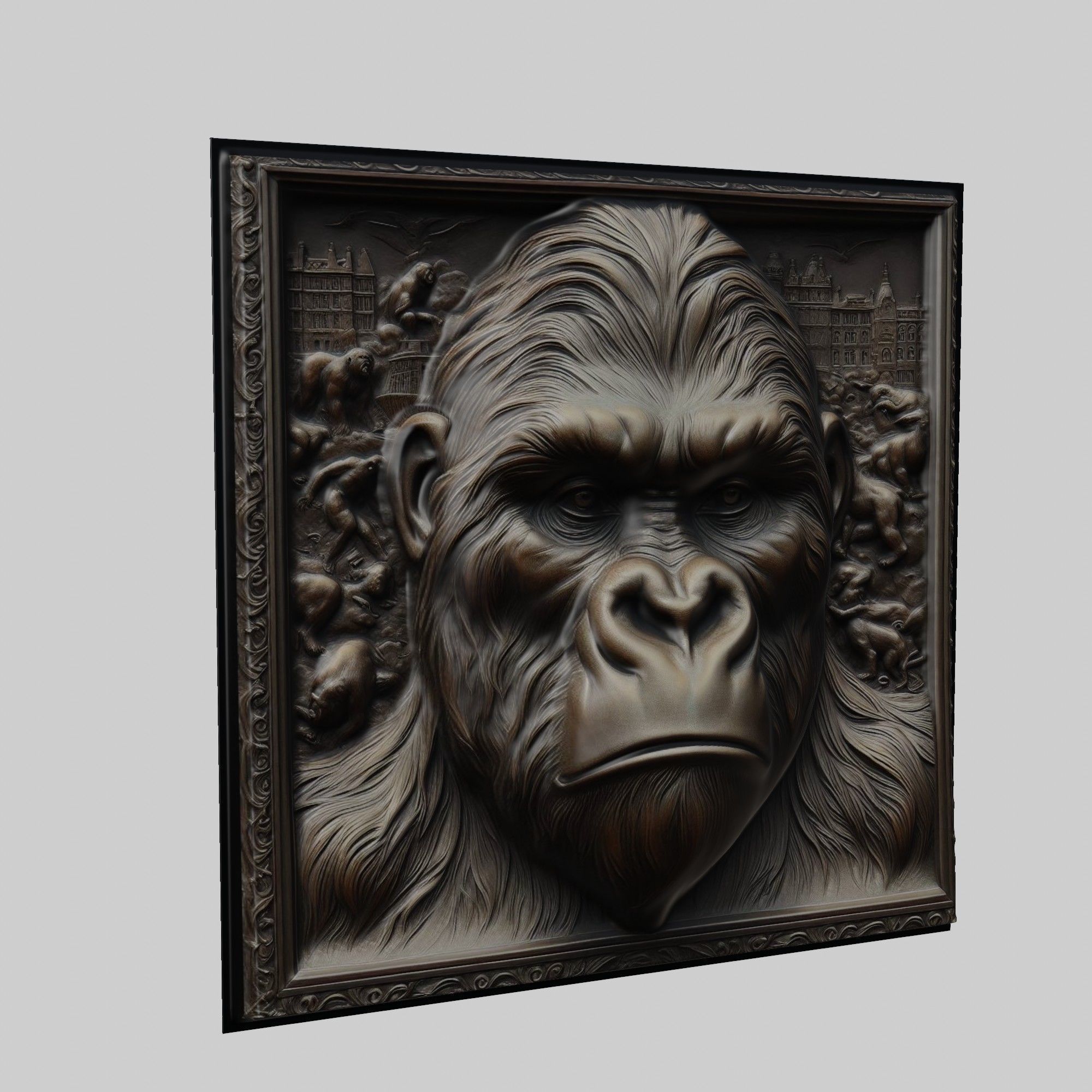 Gorilla Animal 3D print model_1