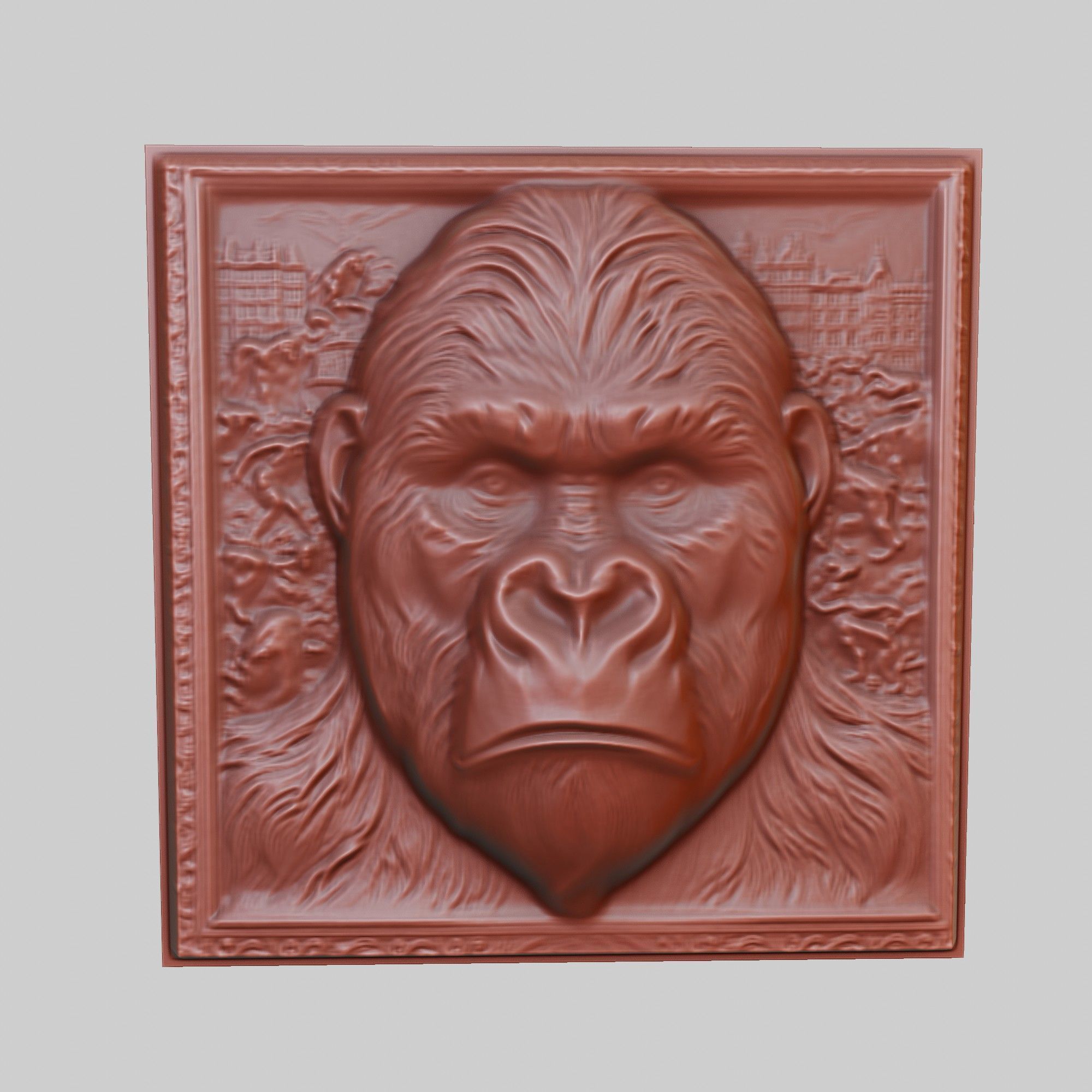 Gorilla Animal 3D print model_2