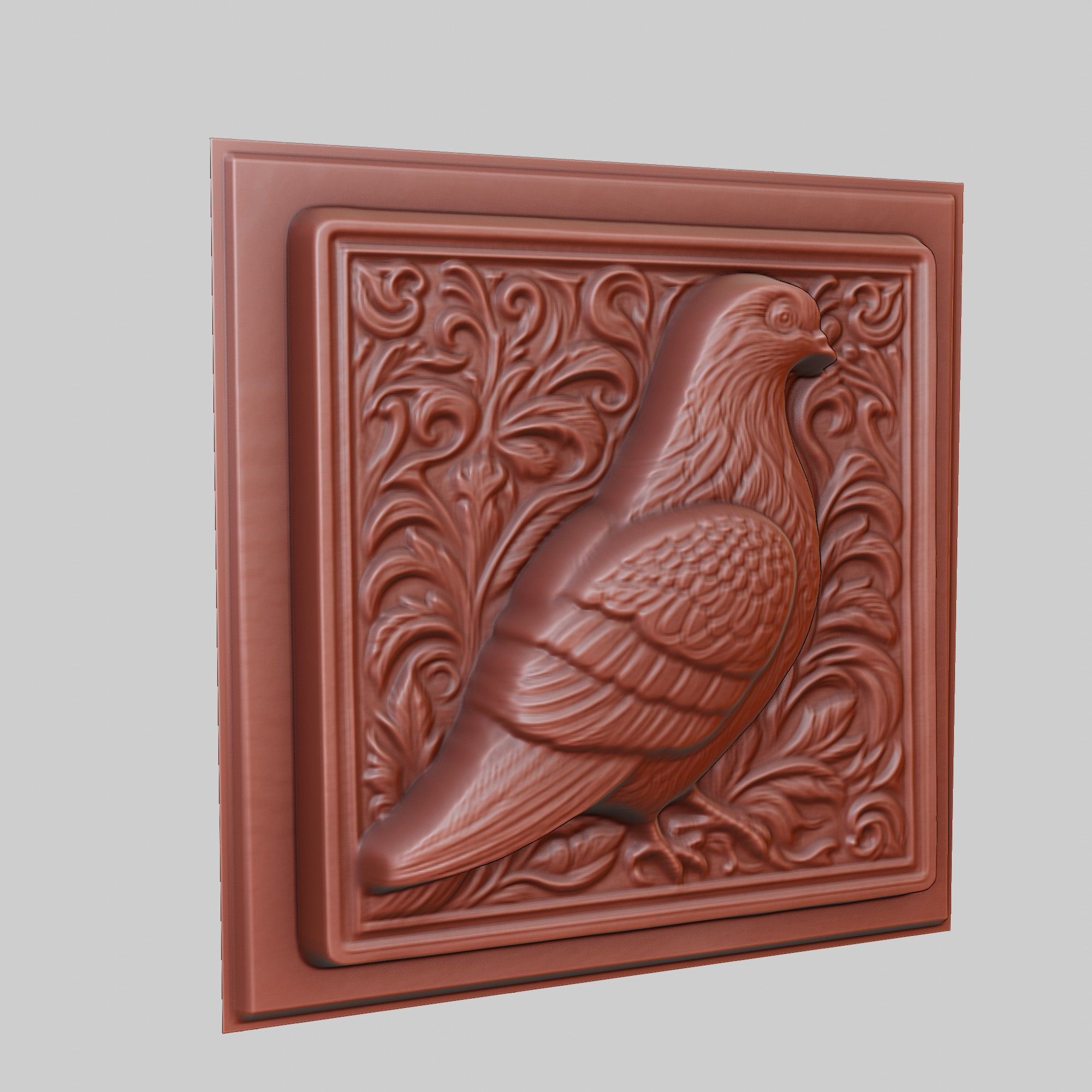 Pigeon Animal 3D print model_3